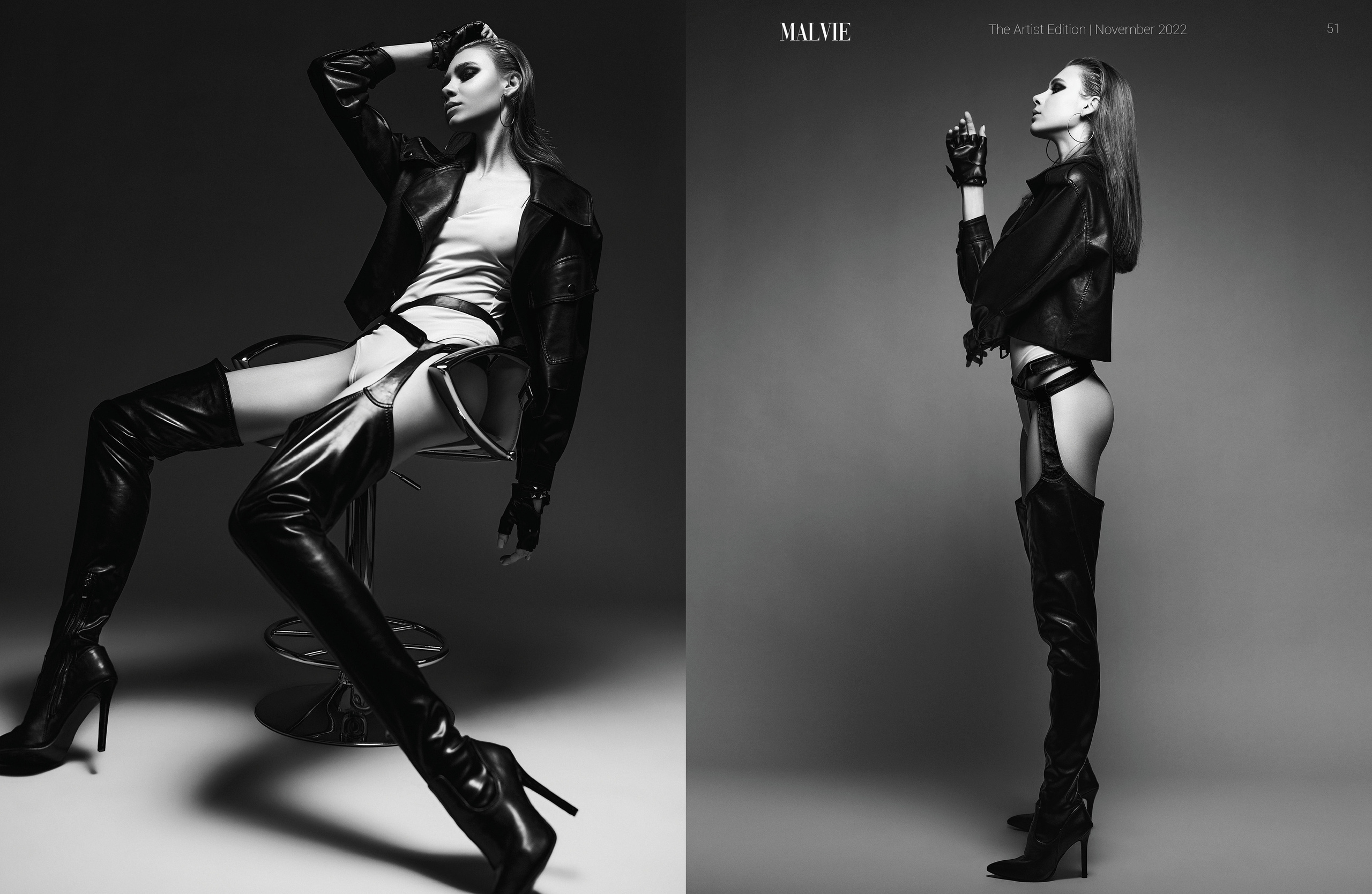 MALVIE (PARIS, FRANCE) — BACK COVER. Portrait and Fashion photographer in St. Petersburg. Ivan Kovalev