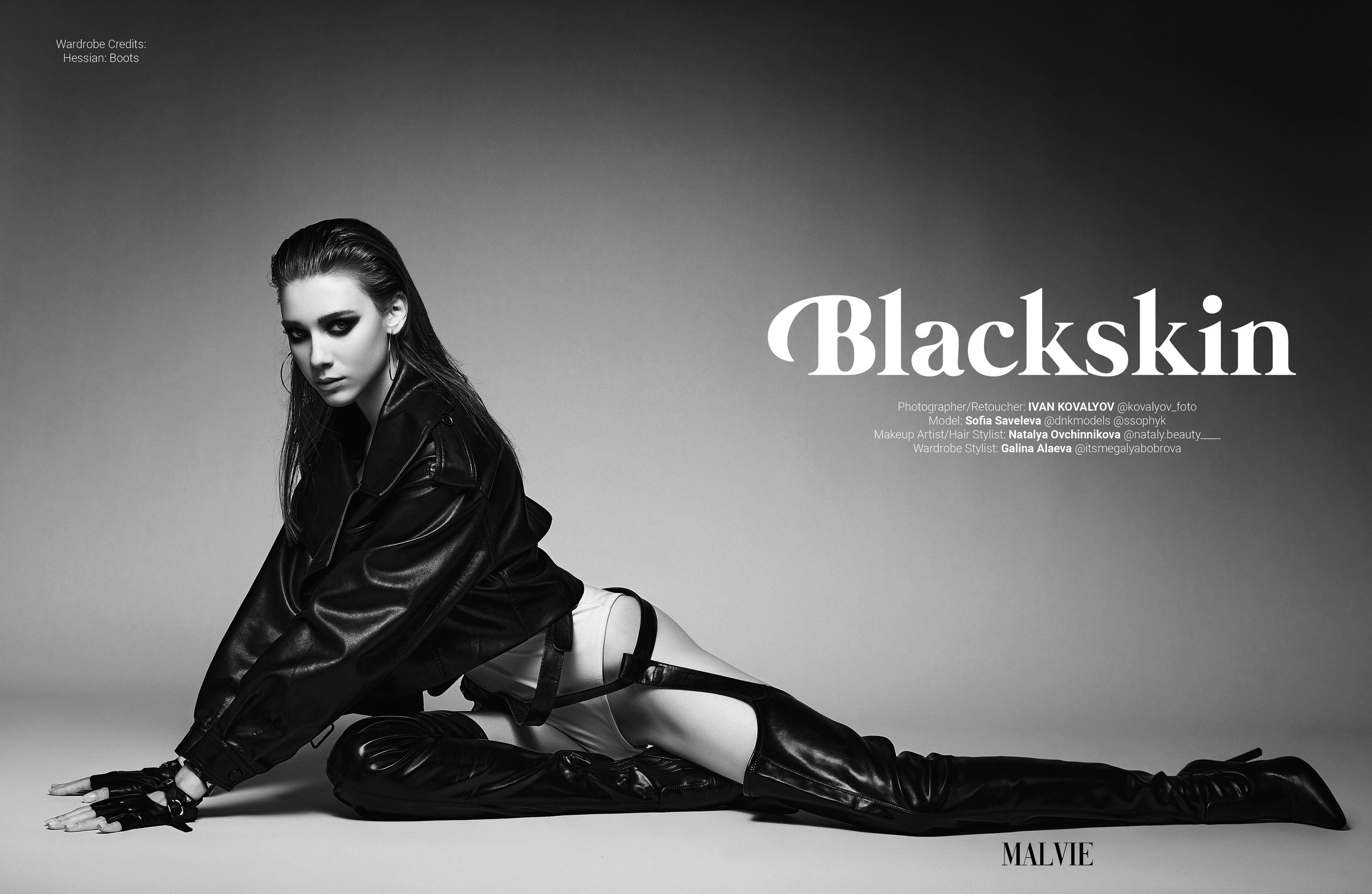 MALVIE (PARIS, FRANCE) — BACK COVER. Portrait and Fashion photographer in St. Petersburg. Ivan Kovalev