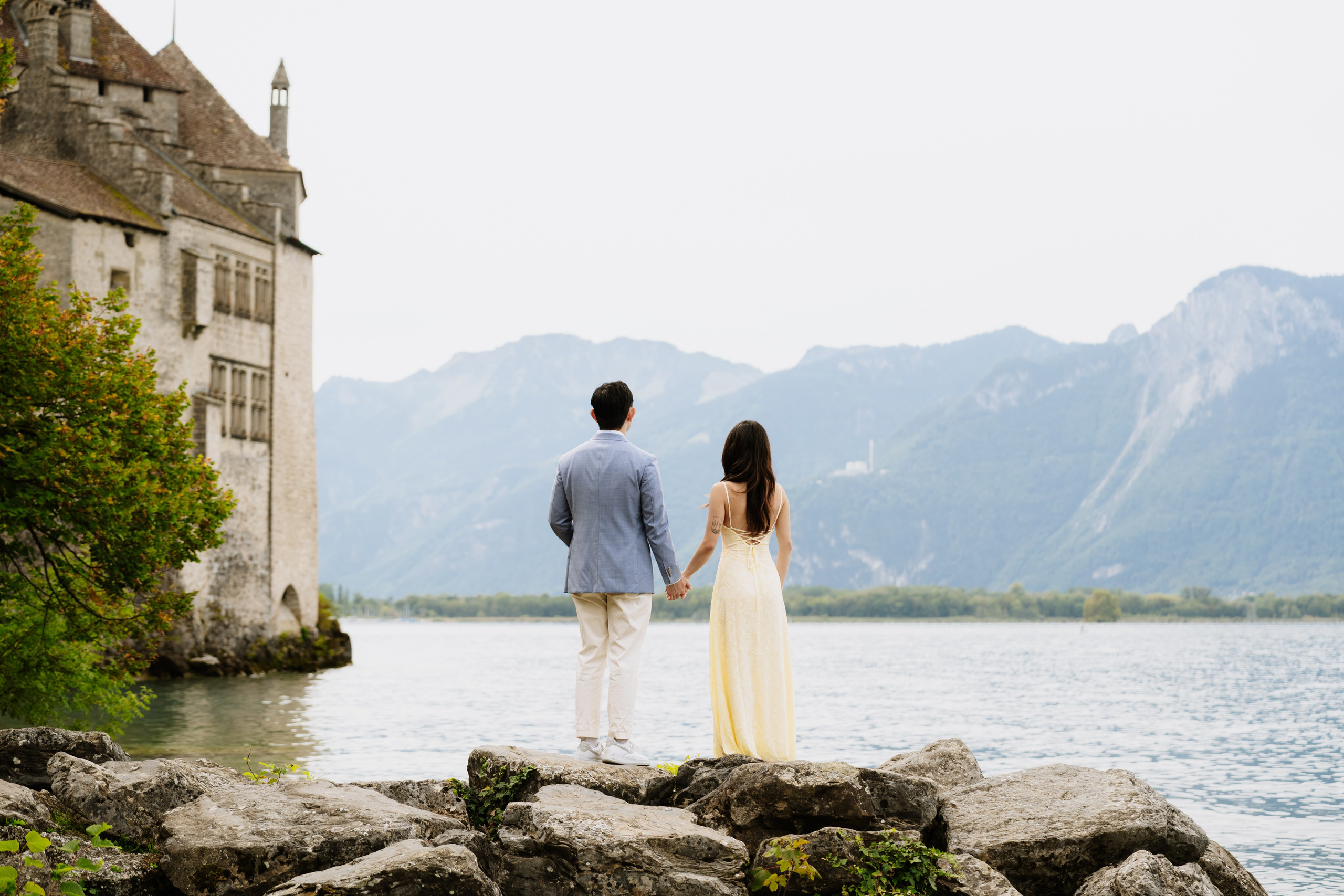 Kristi & Andy | Proposal Montreux. Professional Wedding Photographer Geneva & Romande Switzerland | Tanya Creator