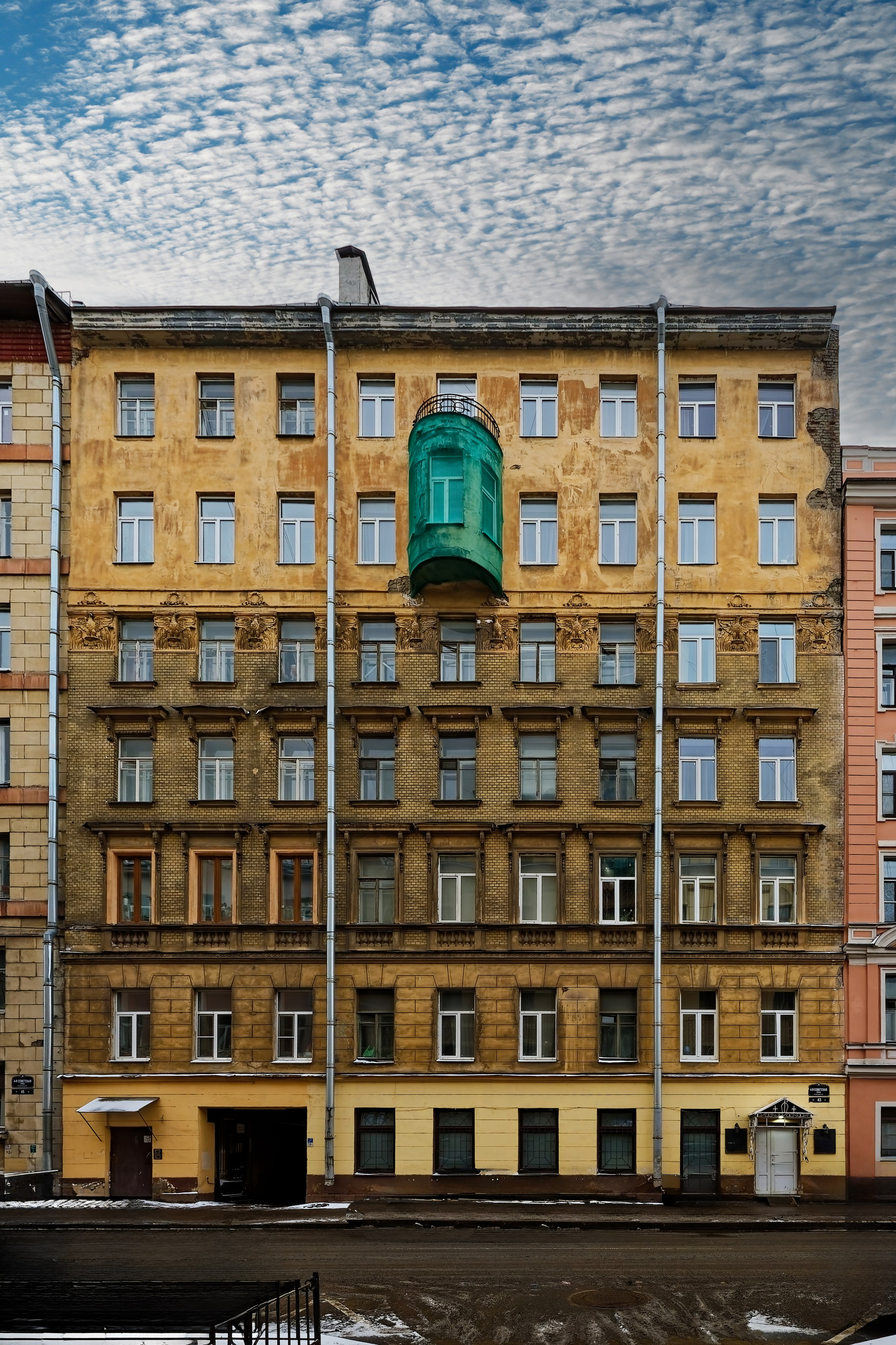 Санкт-Петербург, 4-я Советская улица, 43. 1906 год. Эклектика.  Архитектор Михаил Александрович Сонгайло 