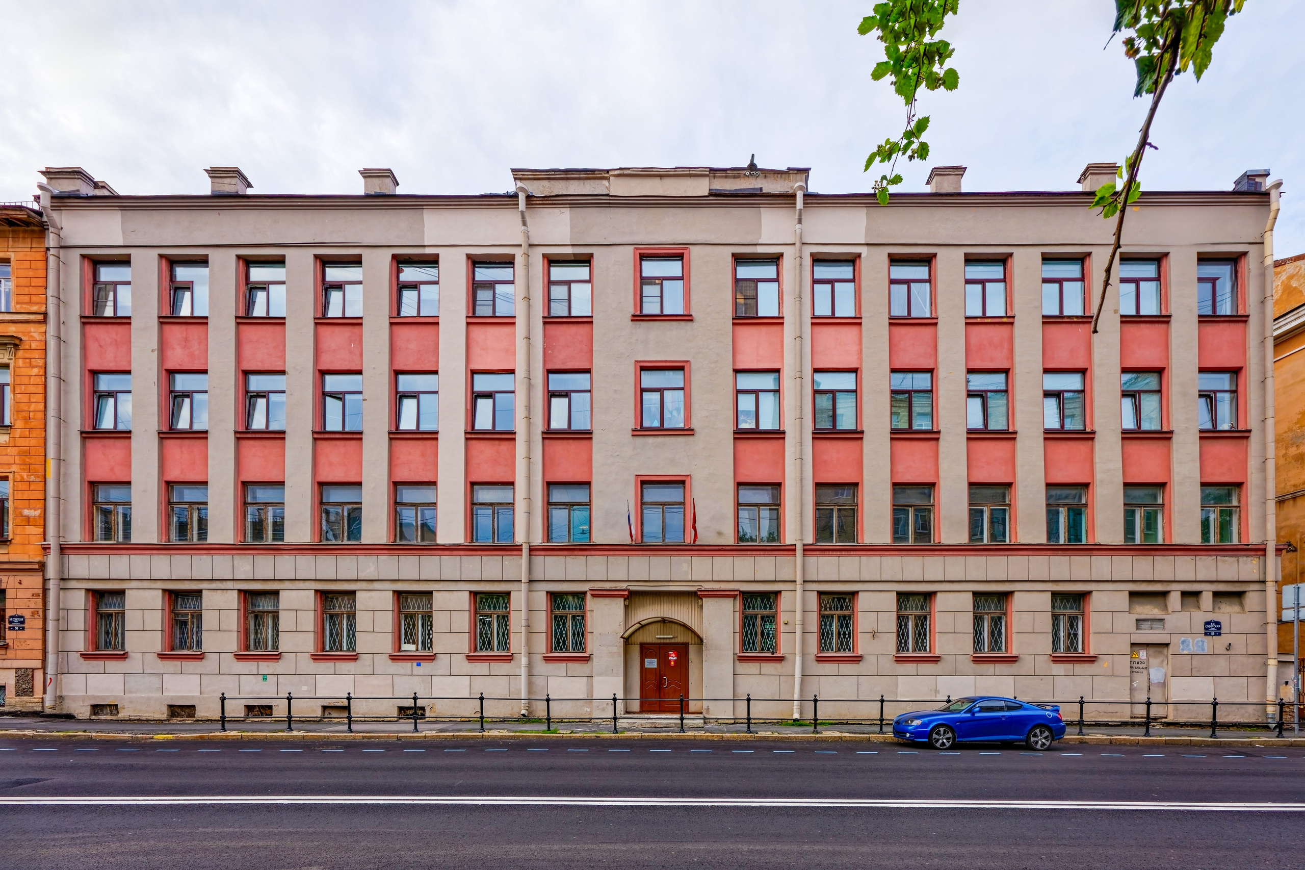 Санкт-Петербург, 8-я Советская, 58. Школа, 1938 год. Архитектор Александр Львович Лишневский 