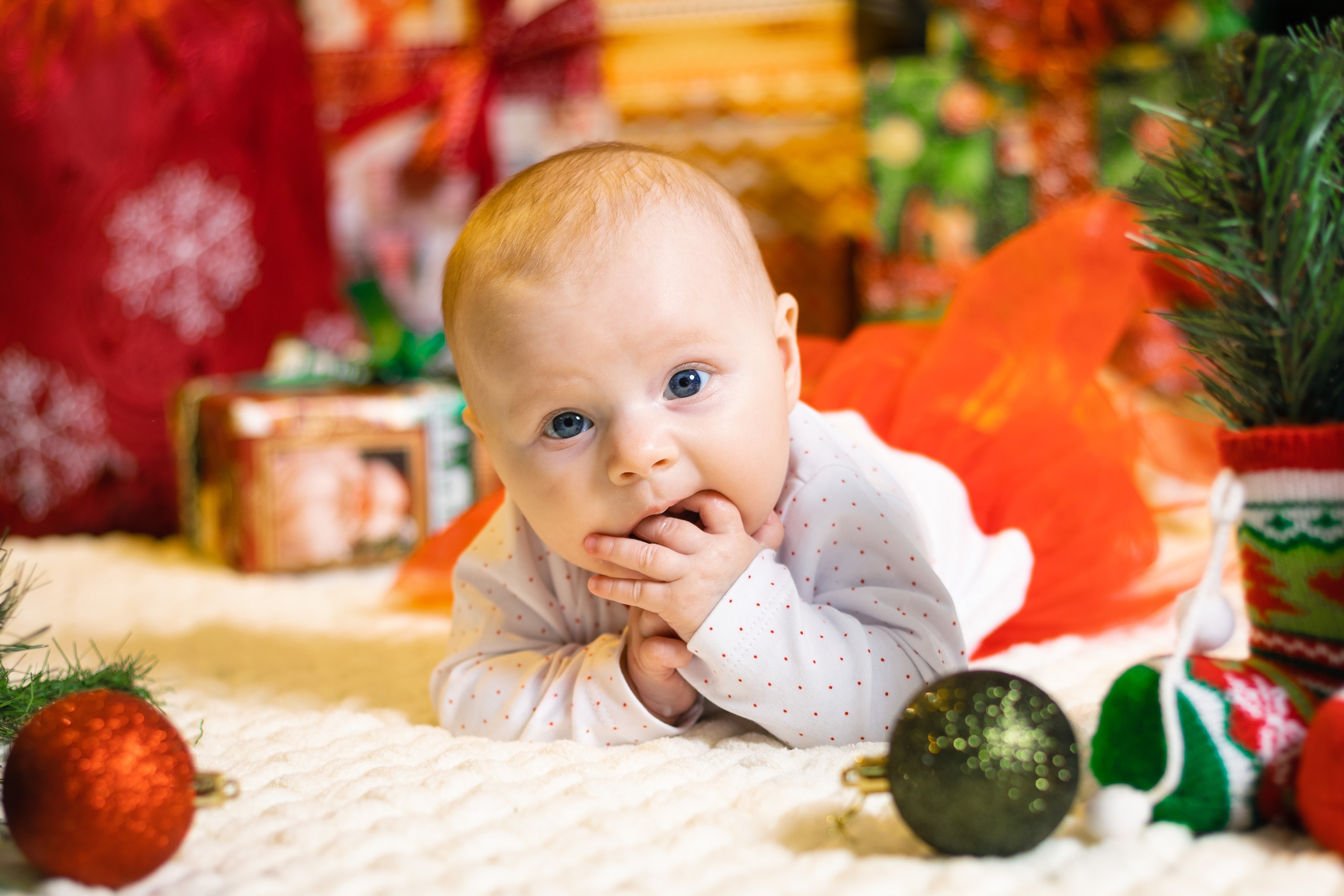 новогодняя фотосессия детей до года