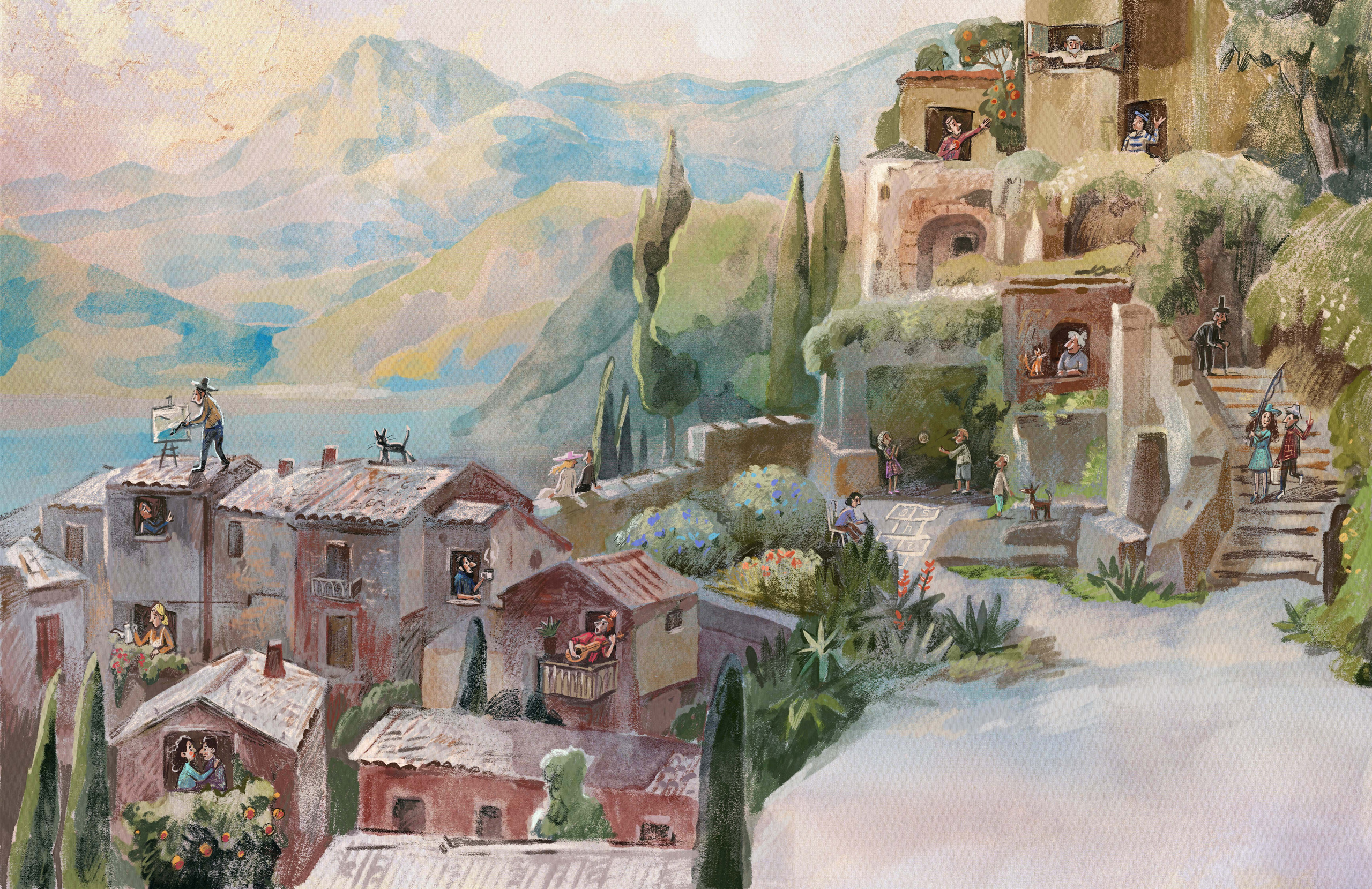 Italy garden. Анна Гантимурова иллюстратор, театральный видеохудожник мультипликатор