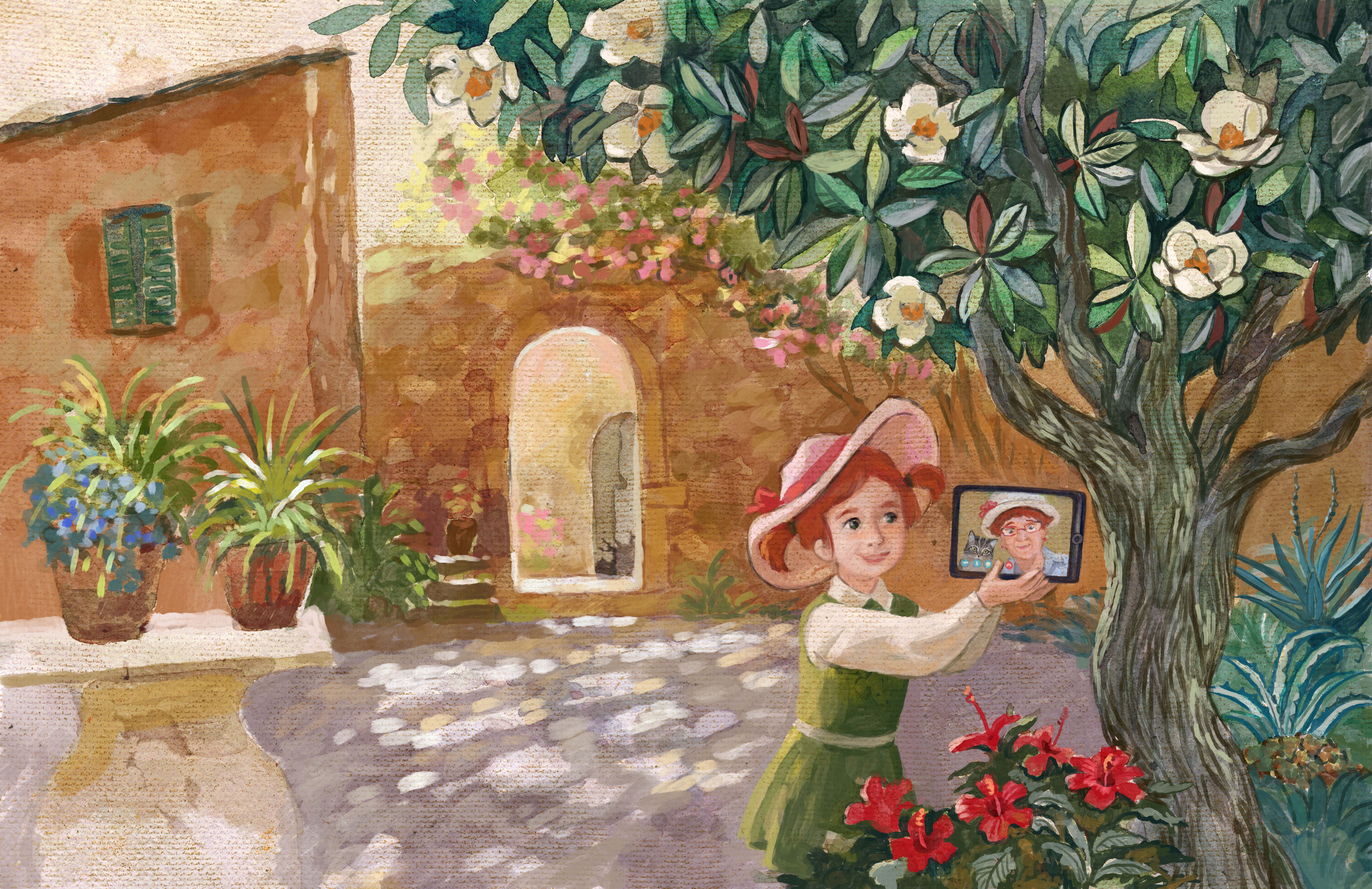 Italy garden. Анна Гантимурова иллюстратор, театральный видеохудожник мультипликатор