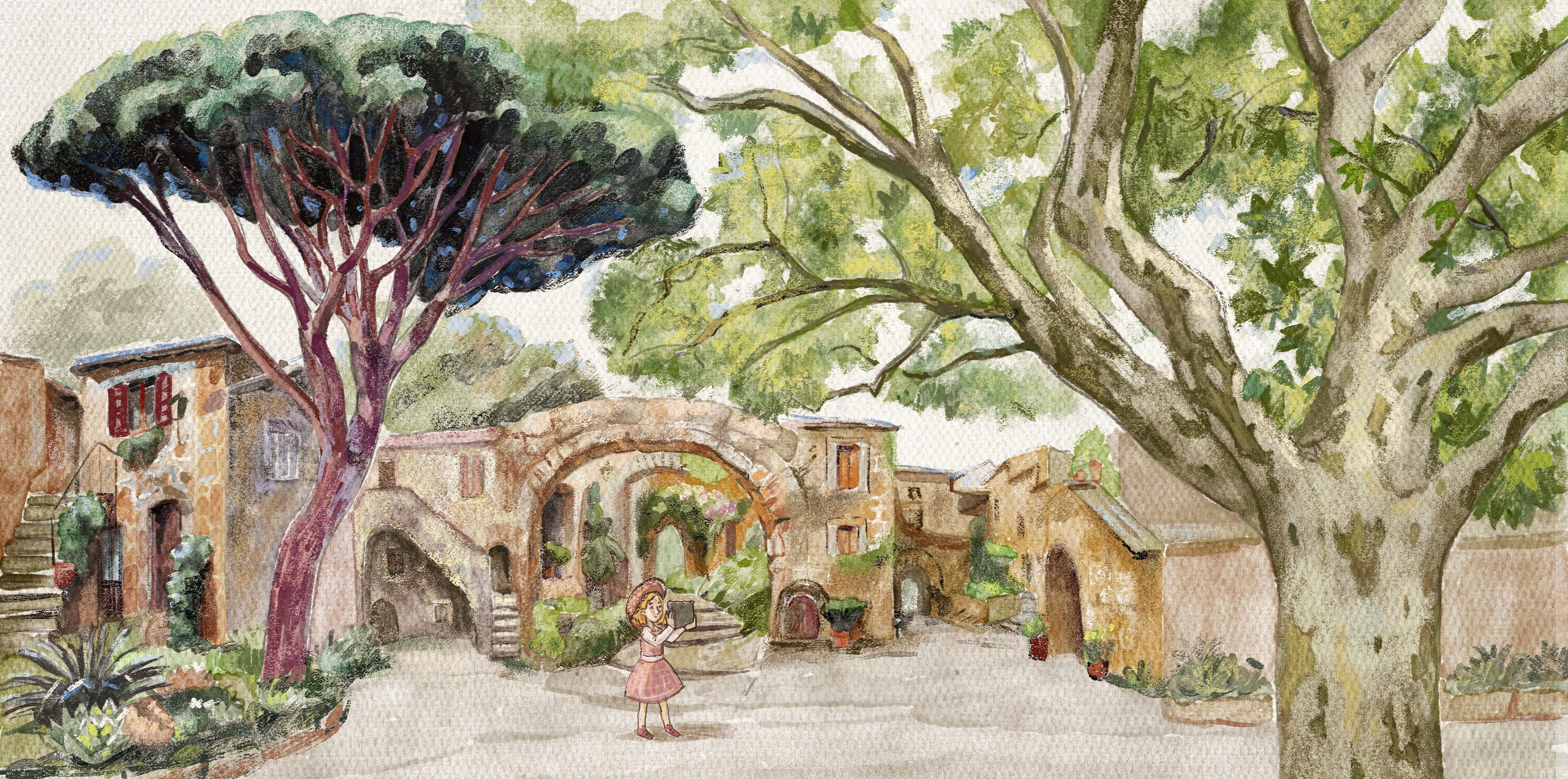 Italy garden. Анна Гантимурова иллюстратор, театральный видеохудожник мультипликатор