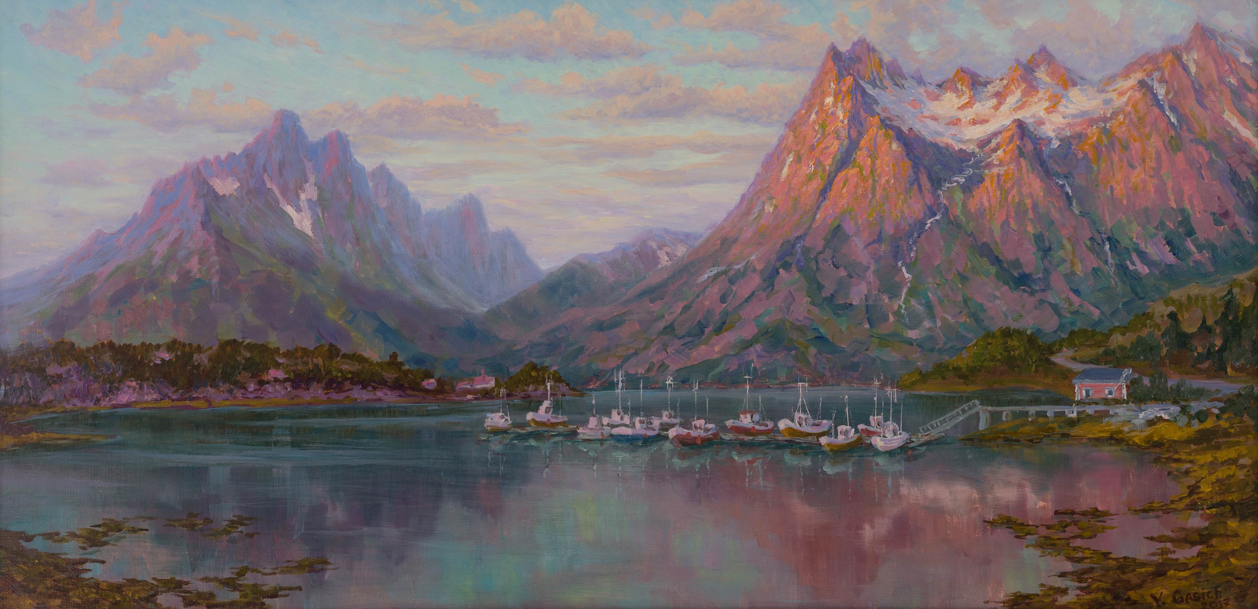 Пейзаж / Landscape. Художник Василий Гасич