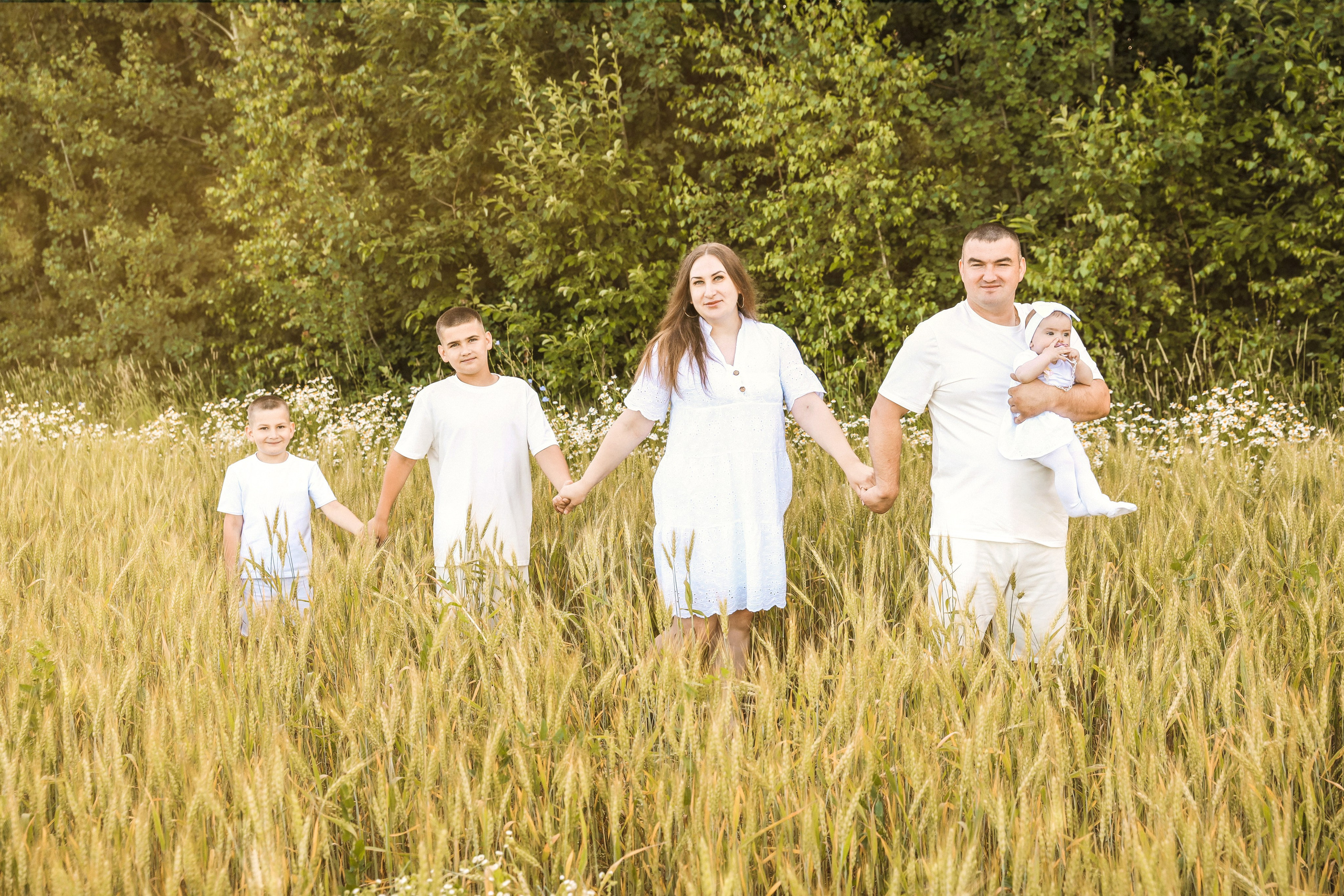 Семейная в колосках. Школьный и детский фотограф Старожилово