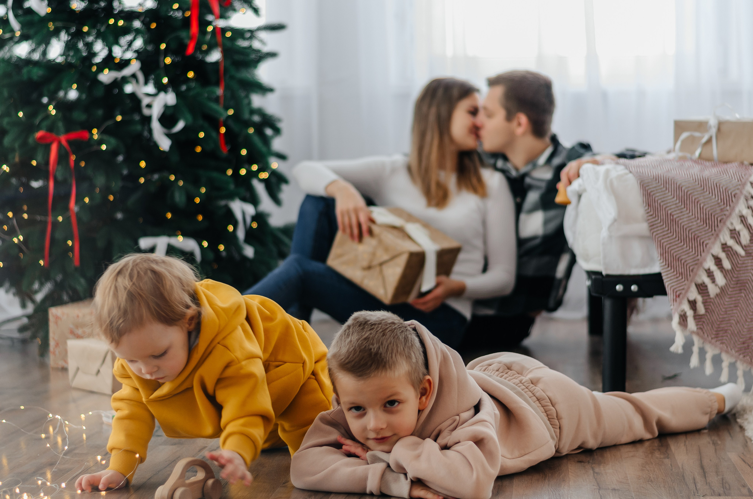 Семейная новогодняя фотосессия. Свадебный фотограф в Сергиевом Посаде недорого Ольга Гузанова