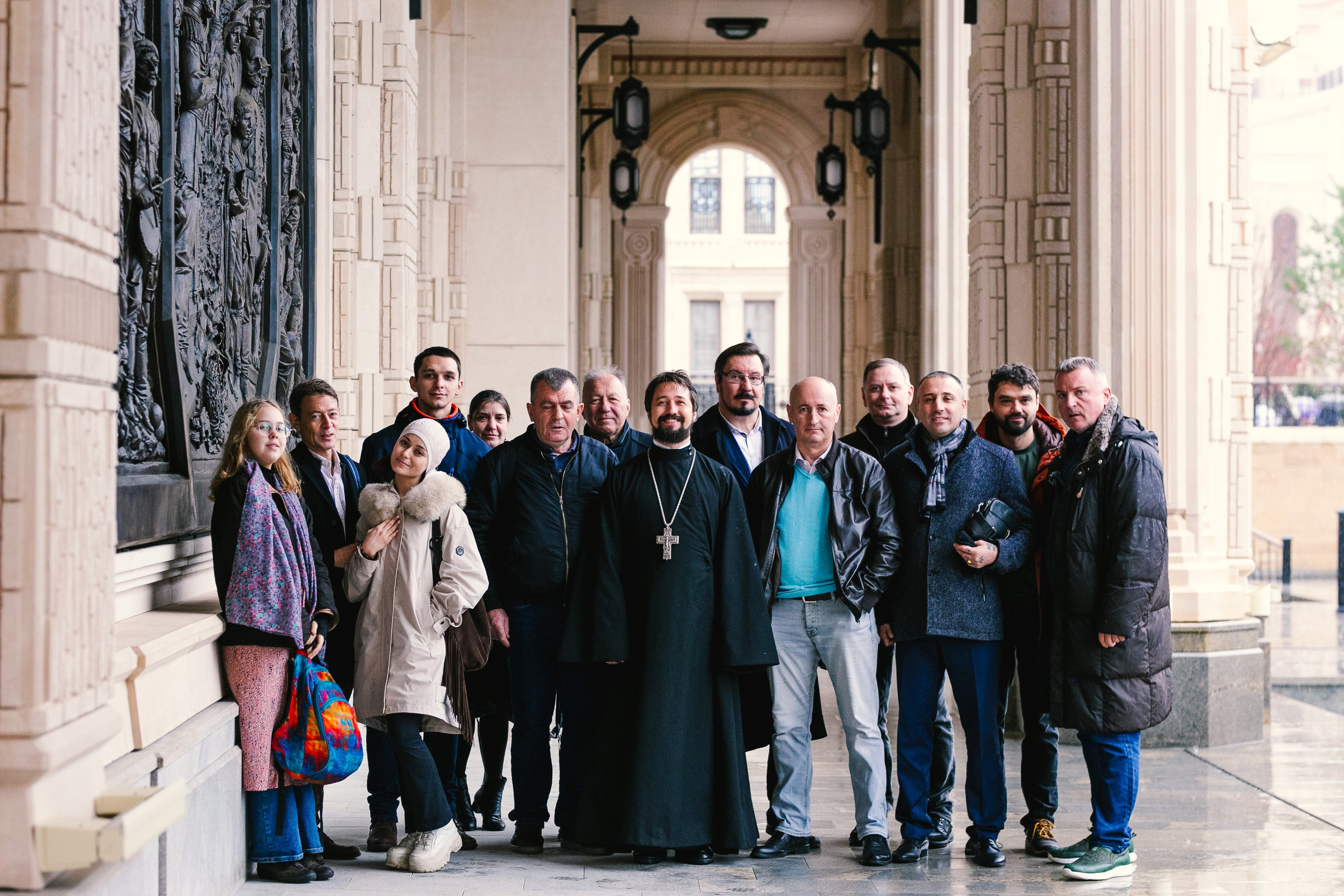 Сербская делигация в Новом Херсонесе. Фотограф в Крыму