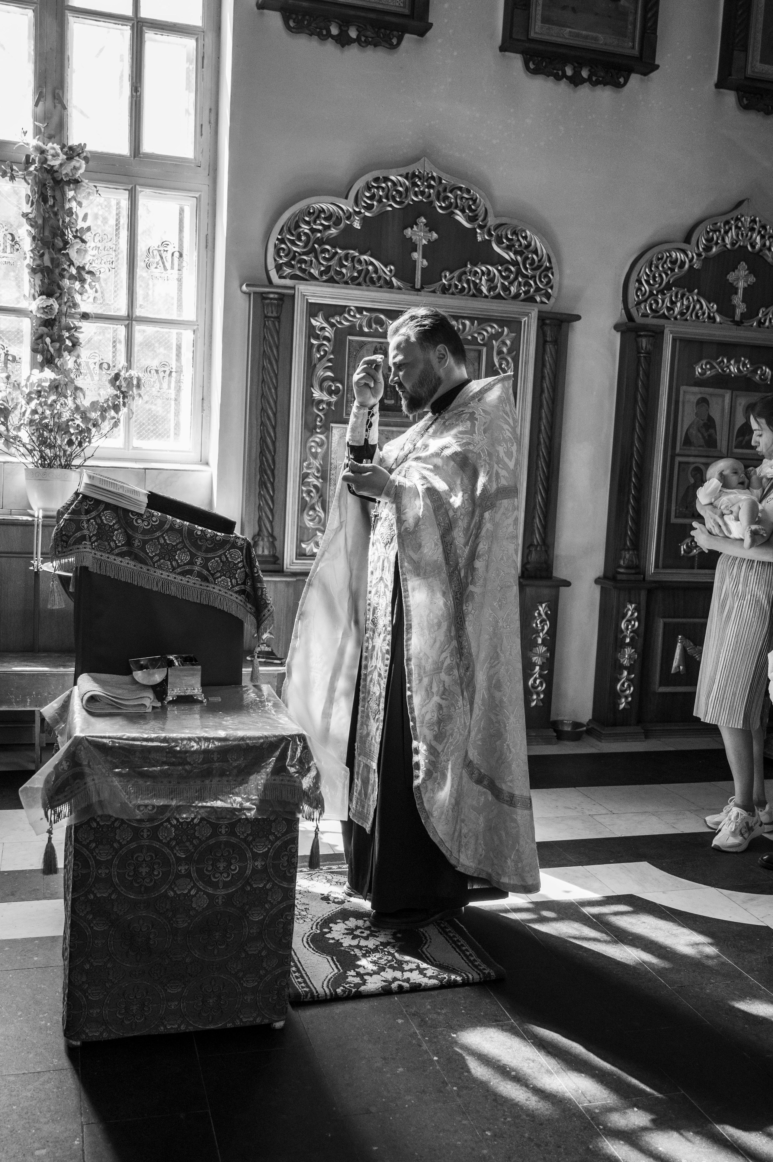 Крещение Александра. Храм Георгия Победоносца. Фотограф на роды СПБ Юлия Герасимова