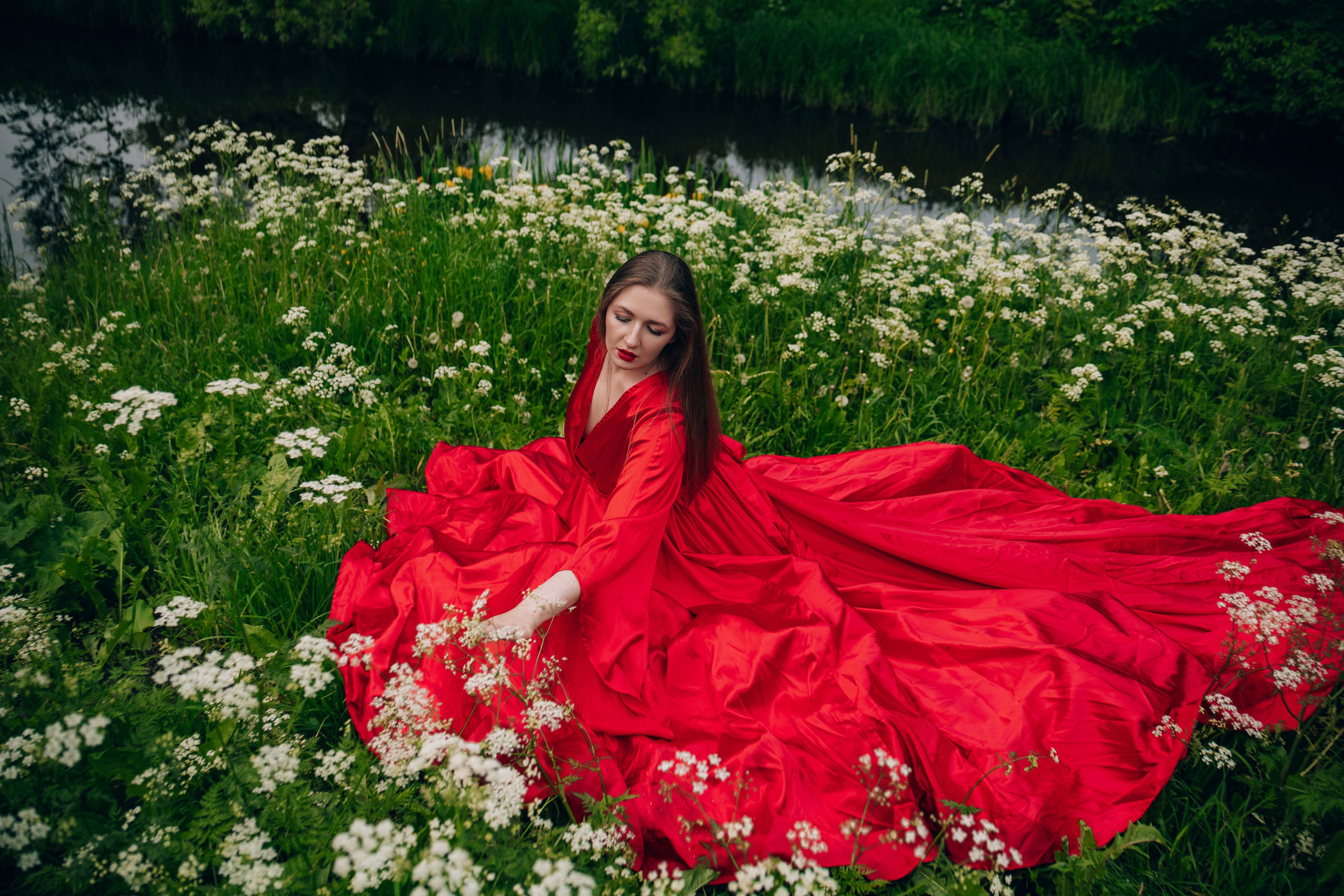 Красное платье. Фотограф Александра Кузуб Санкт-Петербург