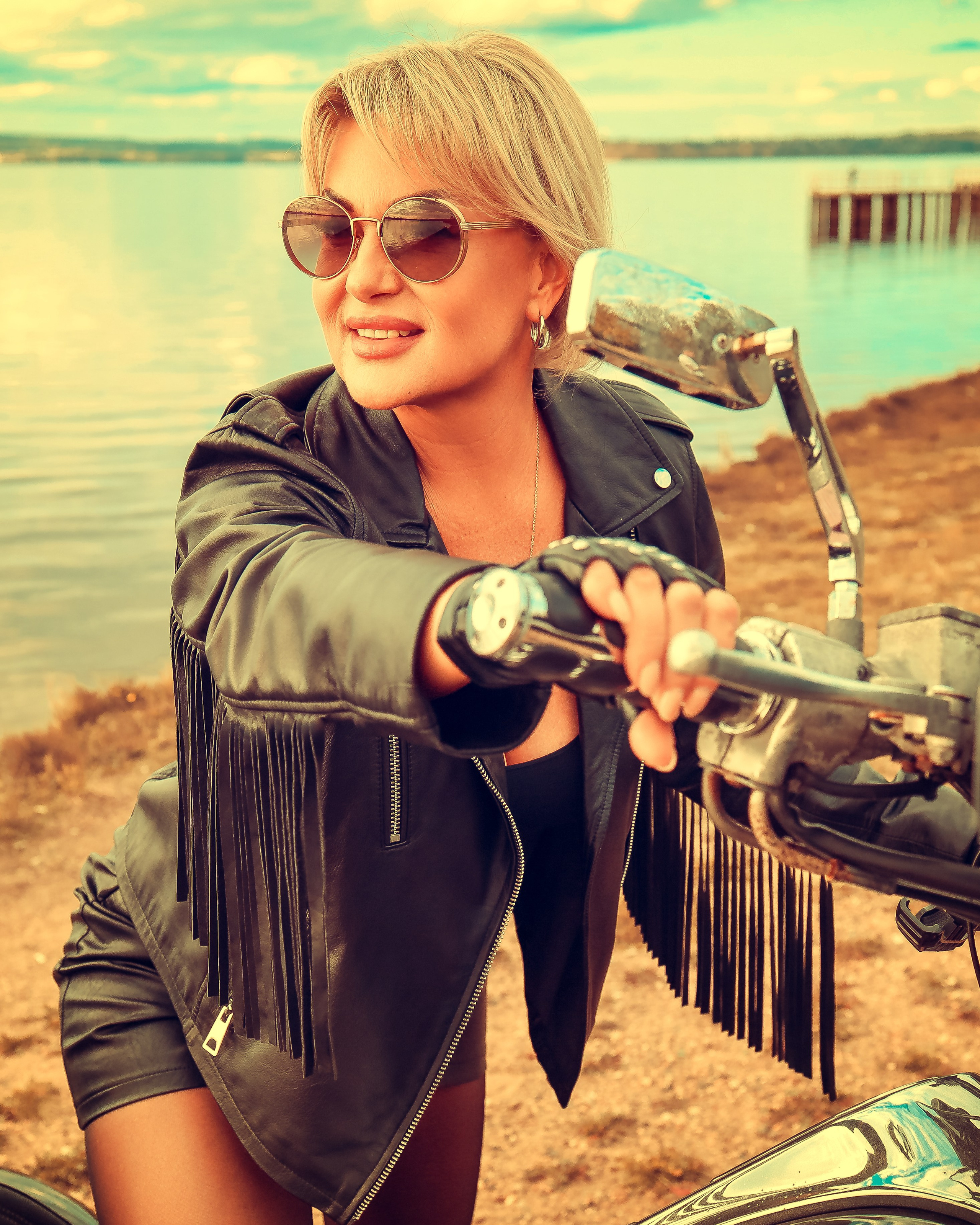 Ольга — байкерша!. Фотограф Нина Пашина — Пермь