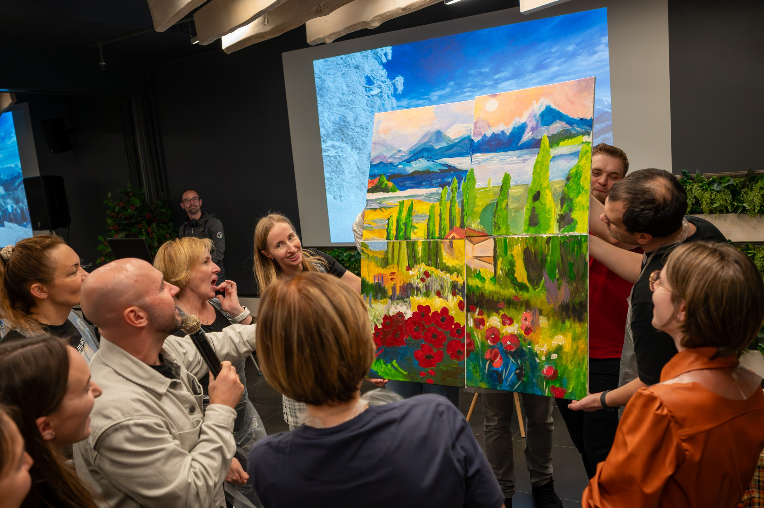 MICE мероприятие — мастер класс по акварели. Репортажный фотограф в Красной Поляне и Сочи Павлюченко Екатерина