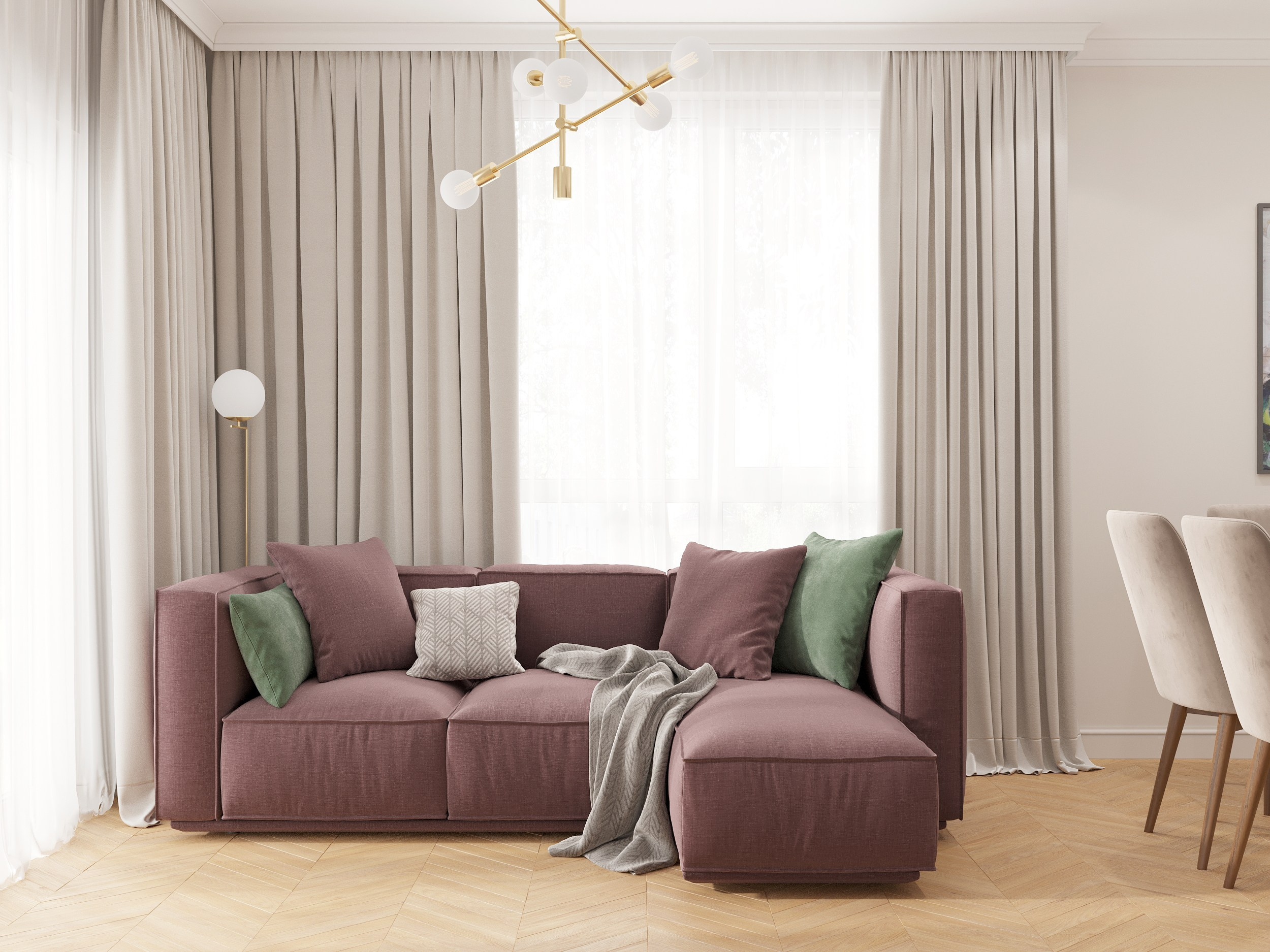 КУХНЯ-ГОСТИНАЯ В ЧАСТНОМ ДОМЕ. Руди Мария. Дизайнер интерьера