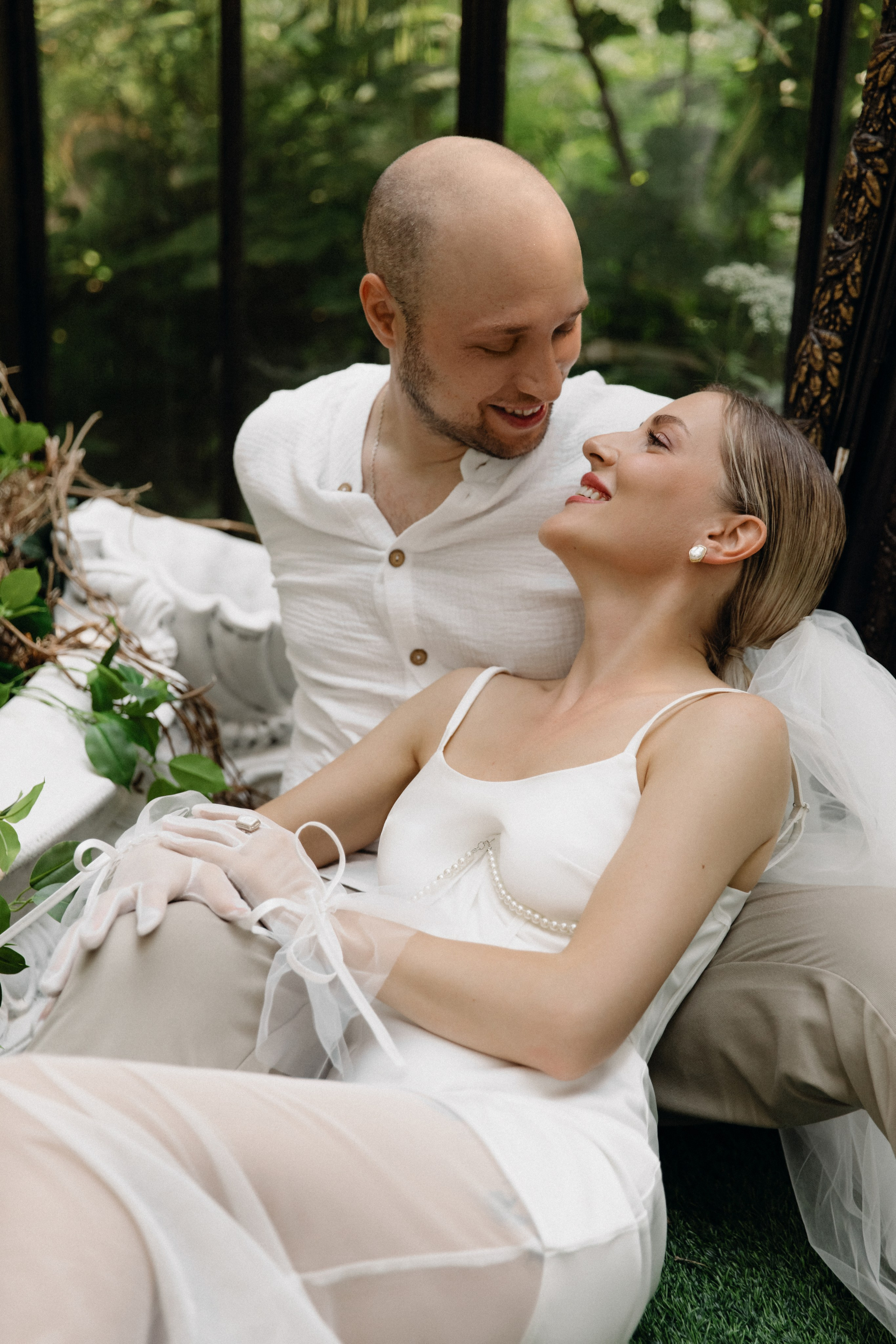 Лавстори в оранжерее. Фотограф в Москве Ольга Сатони