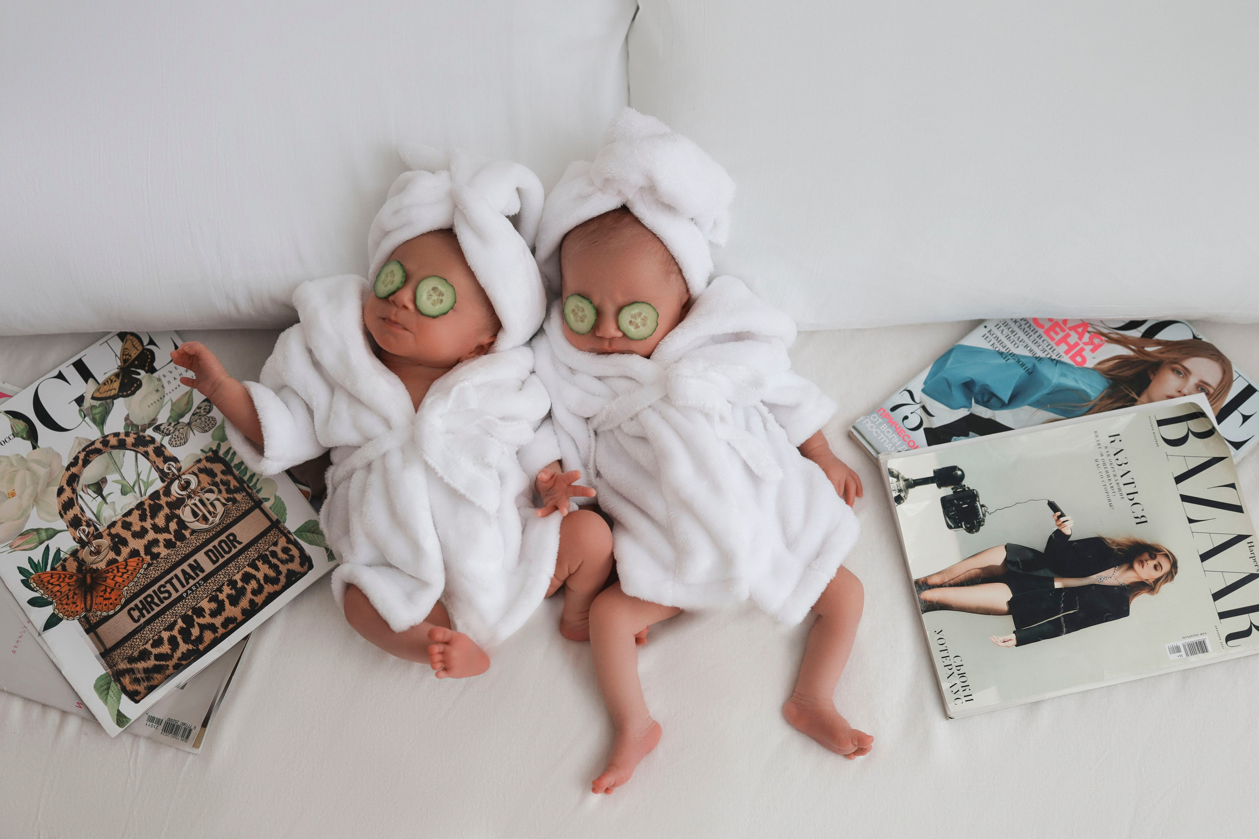 Двойня. Фотограф новорожденных и детский фотограф в Новосибирске