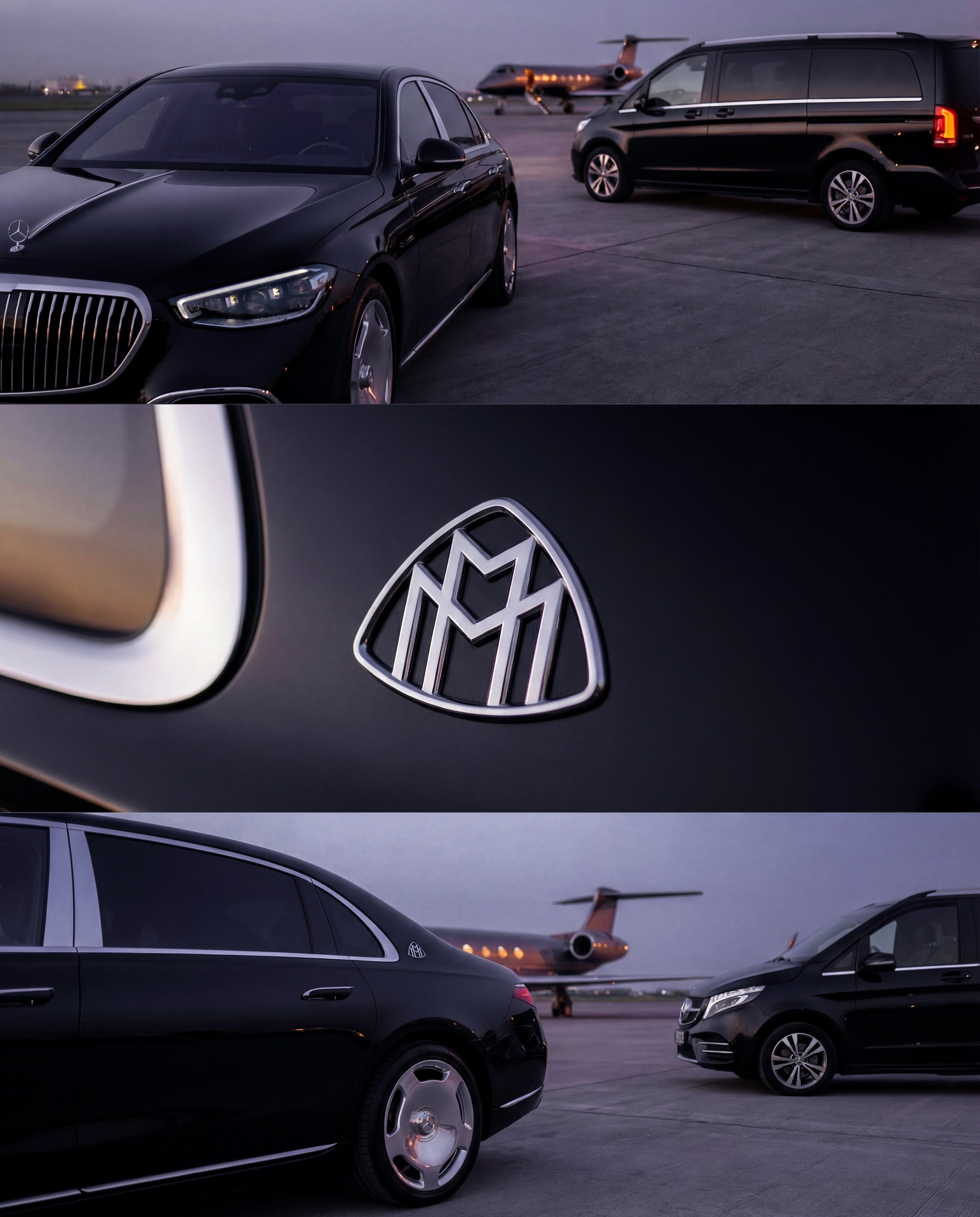 Mercedes-Benz S 580 Maybach x V-Class. Чен Станислав | Автомобильный фотограф | Алматы, Казахстан