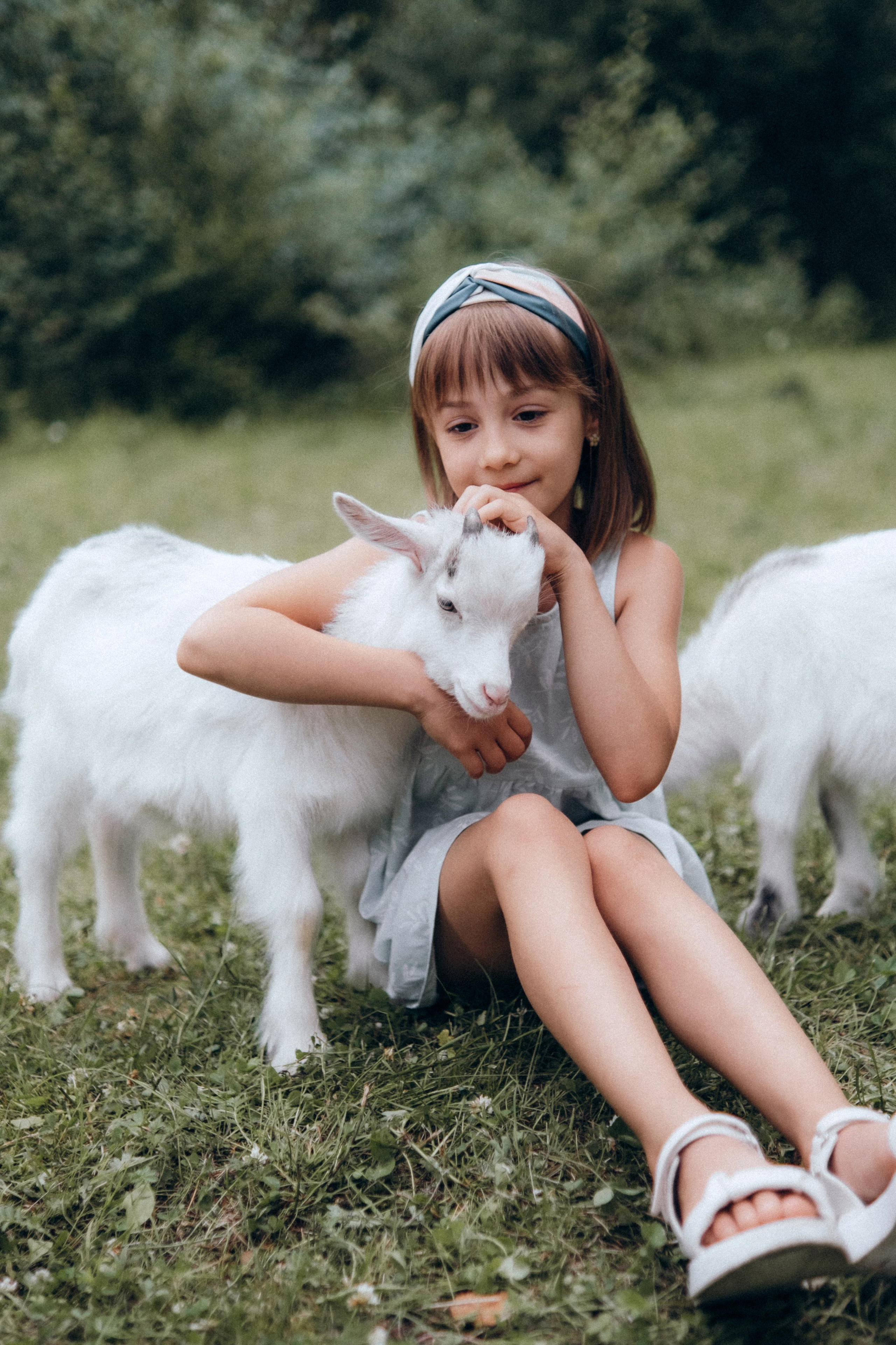 С козочками в Ульяновке. Фотограф в Санкт-Петербурге Кристина Брянская