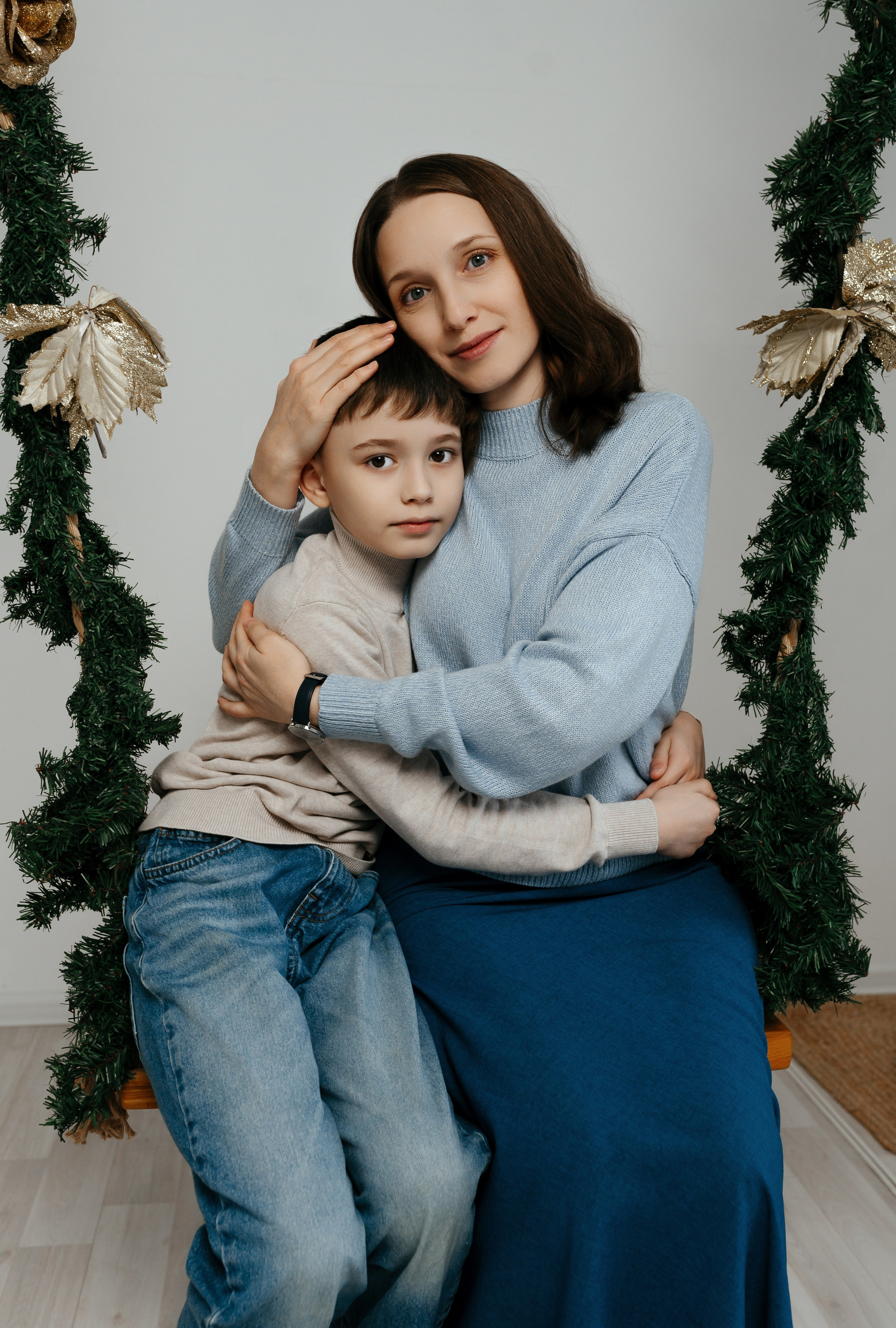 Новогодняя семейная фотосессия. Фотограф Ким Наталья в Красноярске