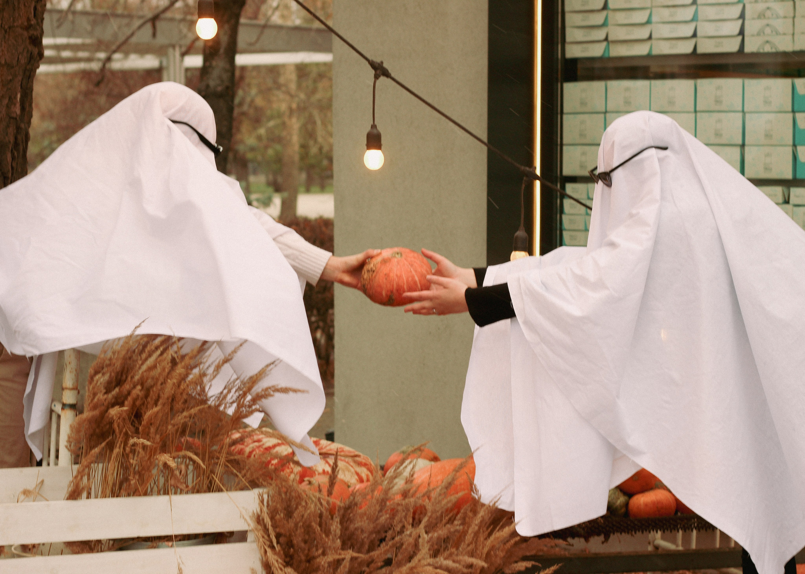 Милые привидения Алёна и Альбина. Фотограф Красноярск