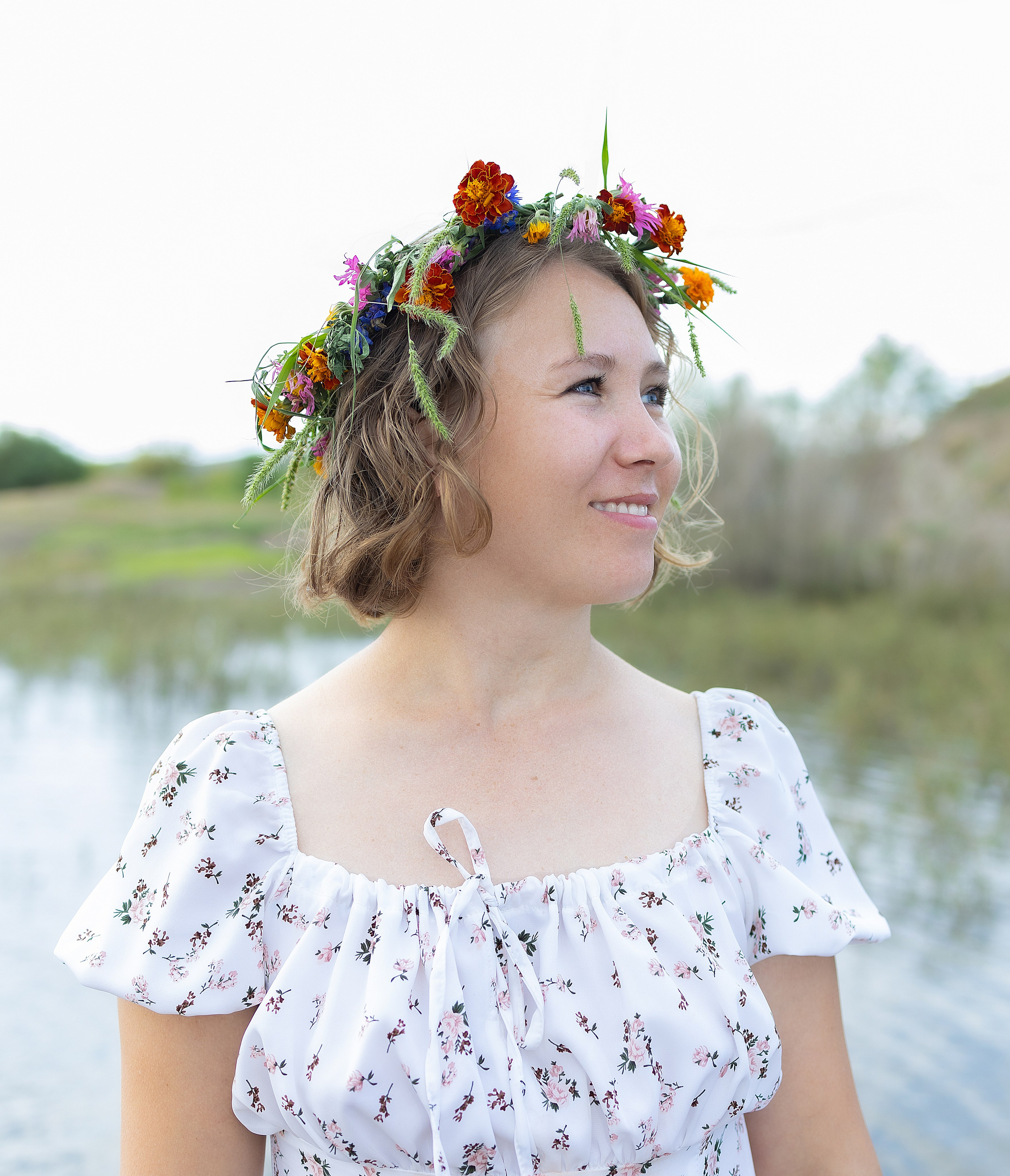 Анастасия, лето, озеро…. Фотограф Юлия Левандовская, п.Ясногорск