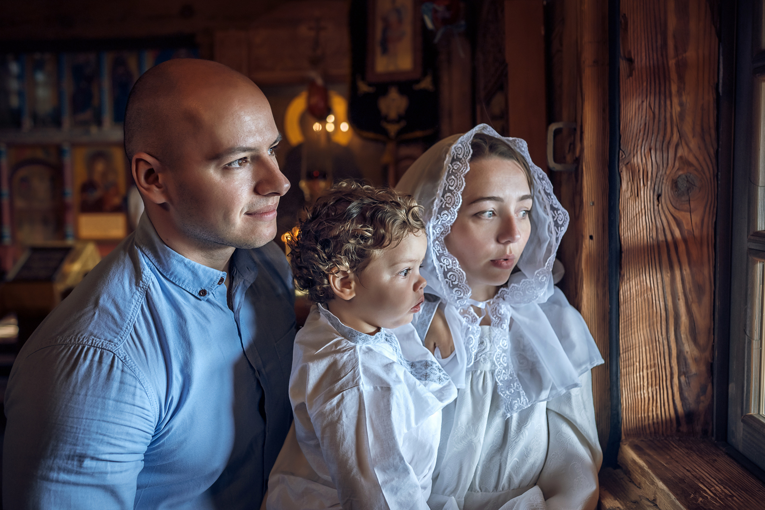 Таинство Крещения. Фотограф Мария Гончарова/ Москва — область