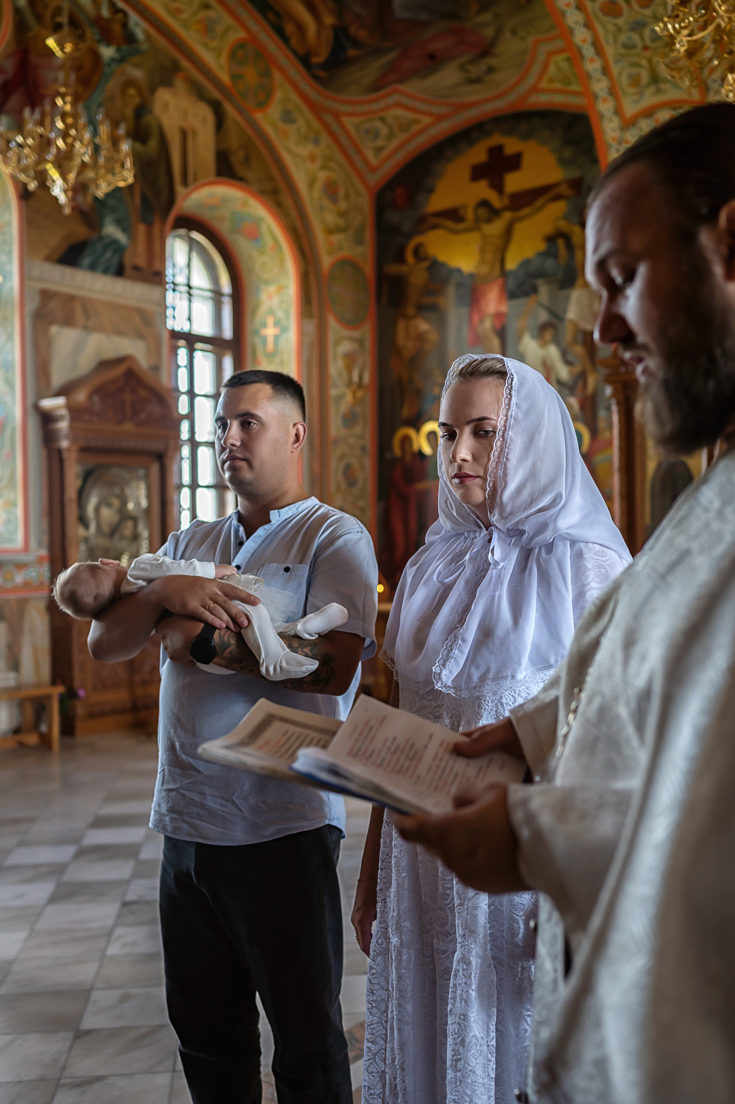 Таинство Крещения. Фотограф Мария Гончарова/ Москва — область
