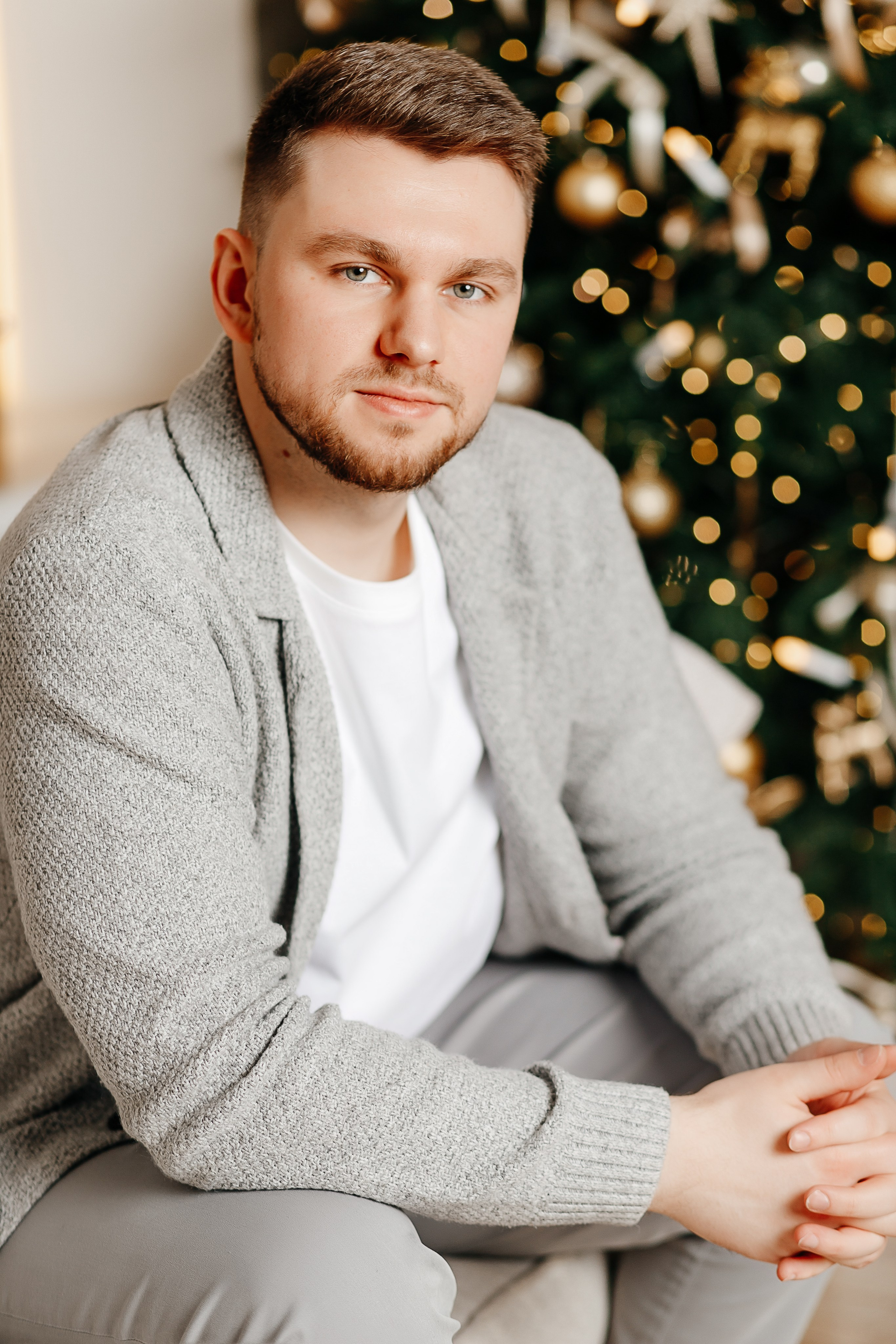 Новогодняя фотосессия для влюбленных в Московской фотостудии. Фотограф в Подольске — Мария Бучнева