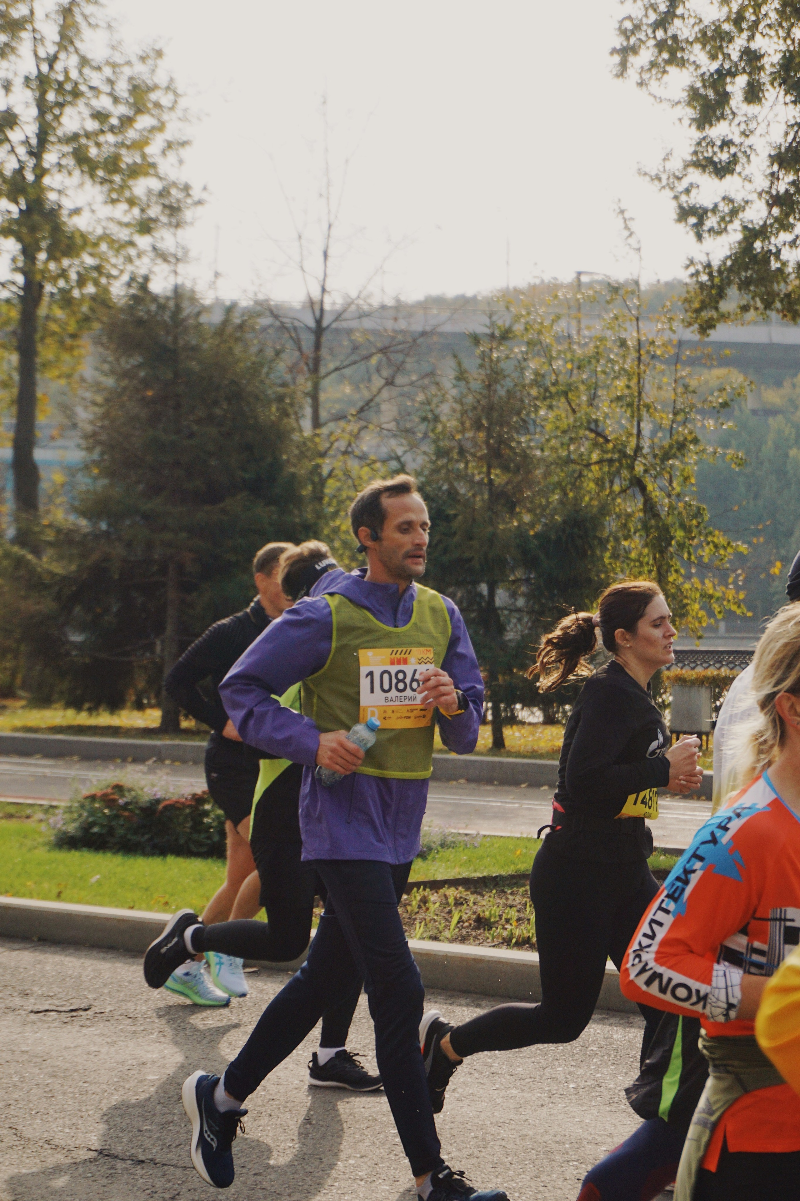 Московский марафон. Татьян гертье