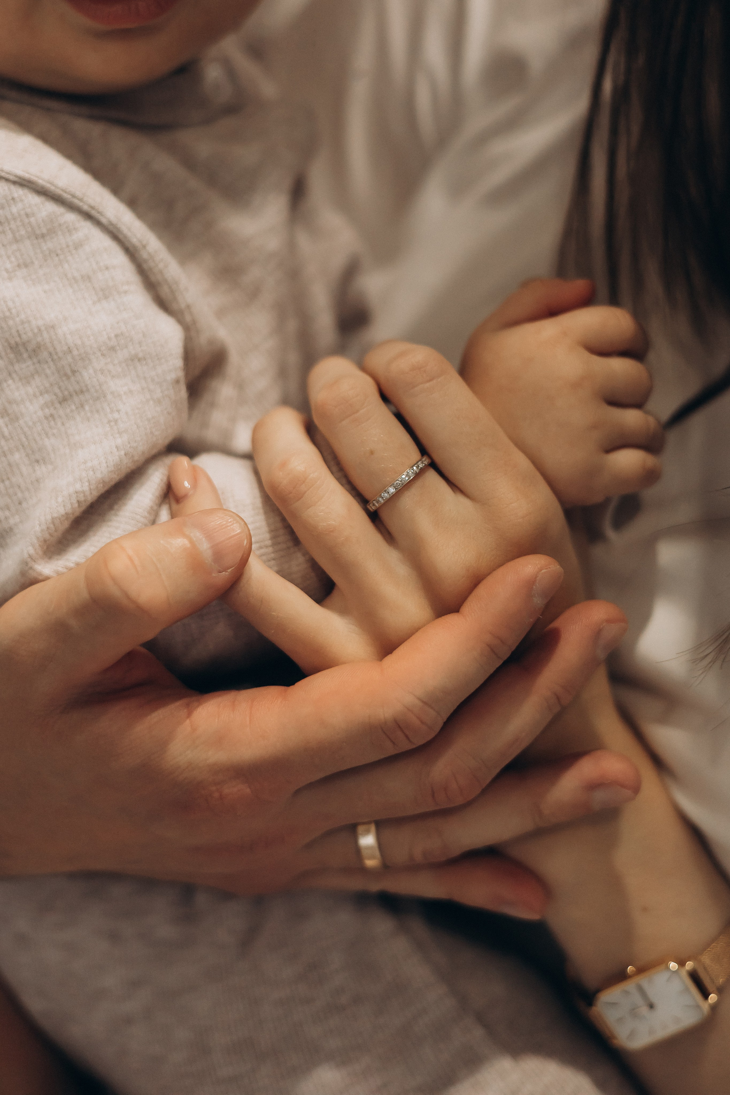 Юлия, Максим и малыш Ефим. Семейный, домашний, ньюборн фотограф Москва Цветкова Елизавета