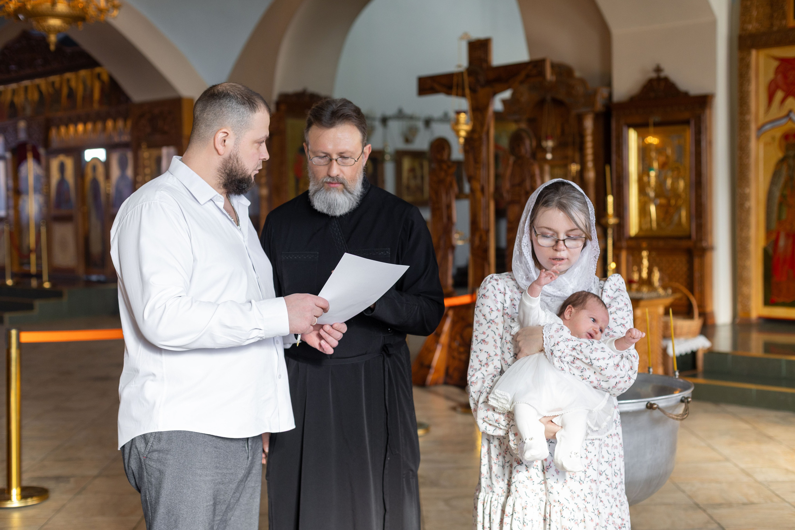 Крещение Милании. Семейный и детский фотограф Анна Петракова