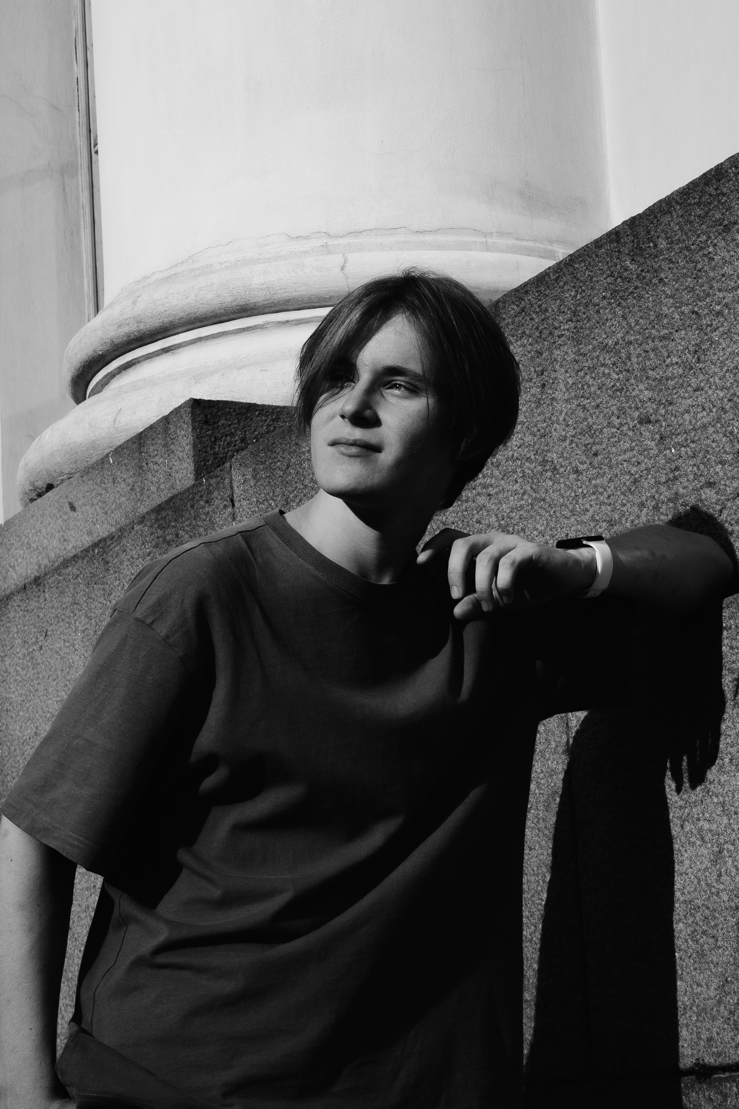 Евгений. Улицы города. ЧБ. Портретный Фотограф Александр «Konevtsoph» В Санкт-Петербурге