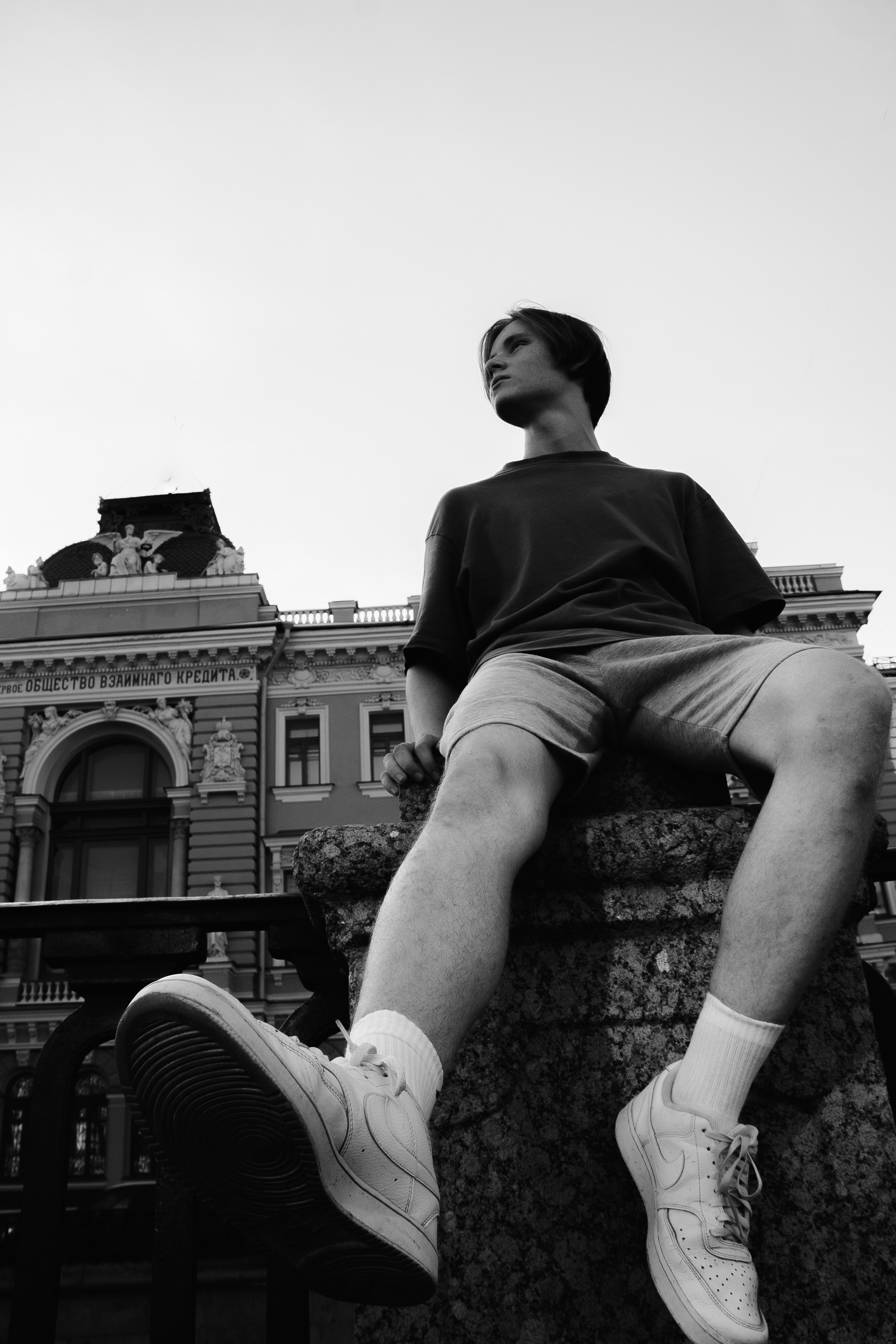 Евгений. Улицы города. ЧБ. Портретный Фотограф Александр «Konevtsoph» В Санкт-Петербурге