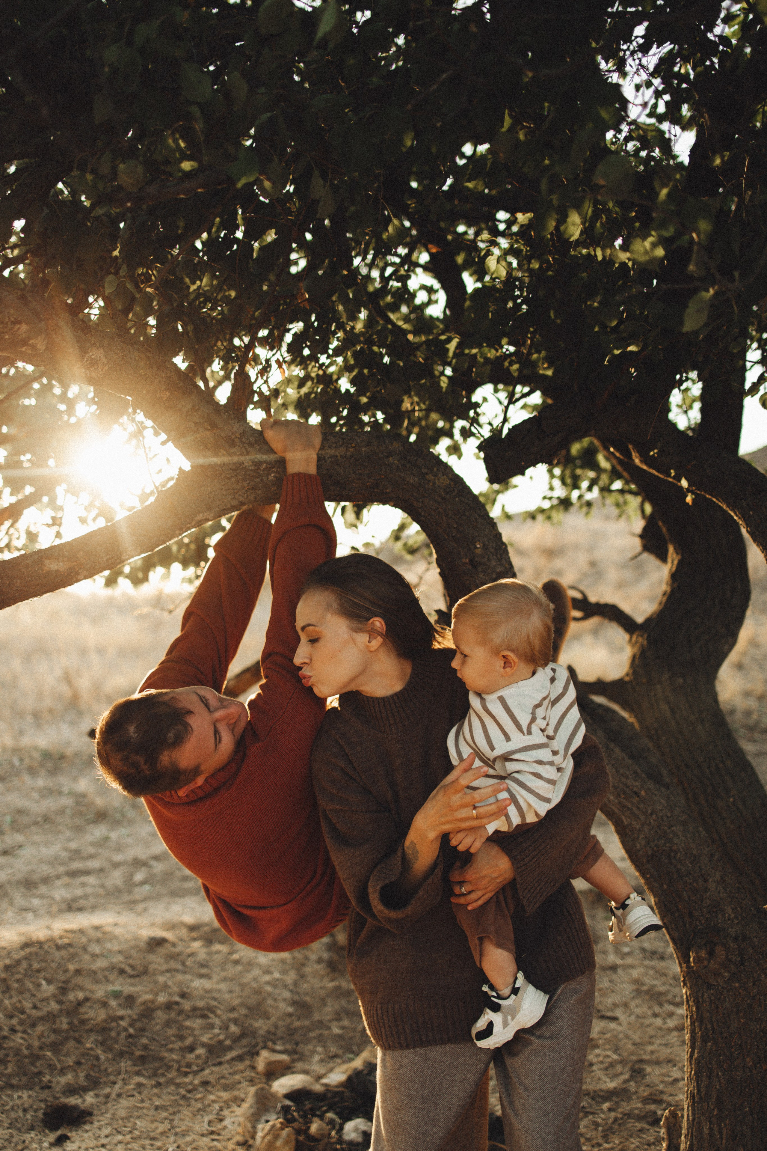 Семейная история, закат в Мержаново. Семейный и детский фотограф, таганрог, ростов-на-дону
