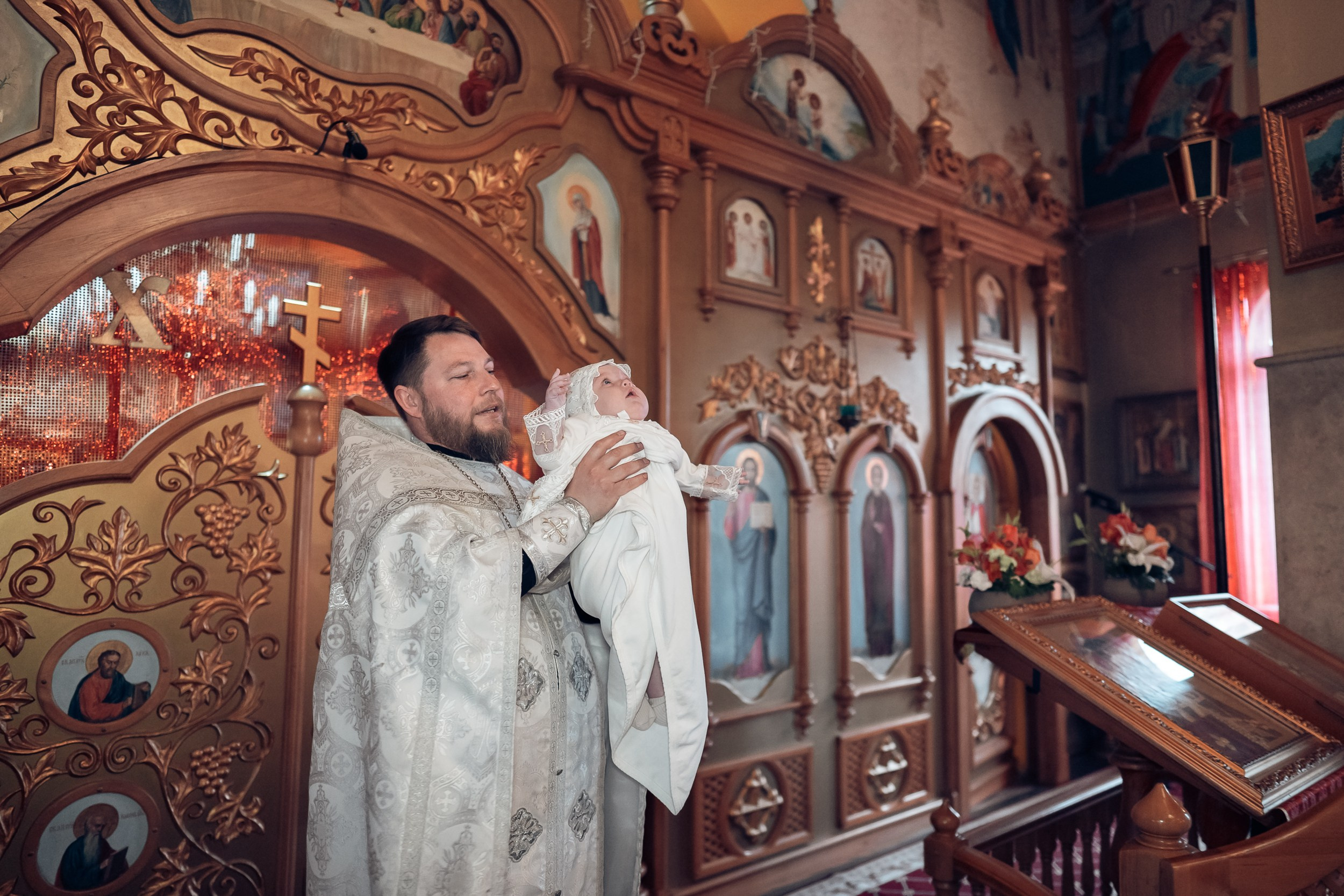 Крещение в храме Прп.Сергия Радонежского с. Орлиное. Церковный фотограф Севастополь