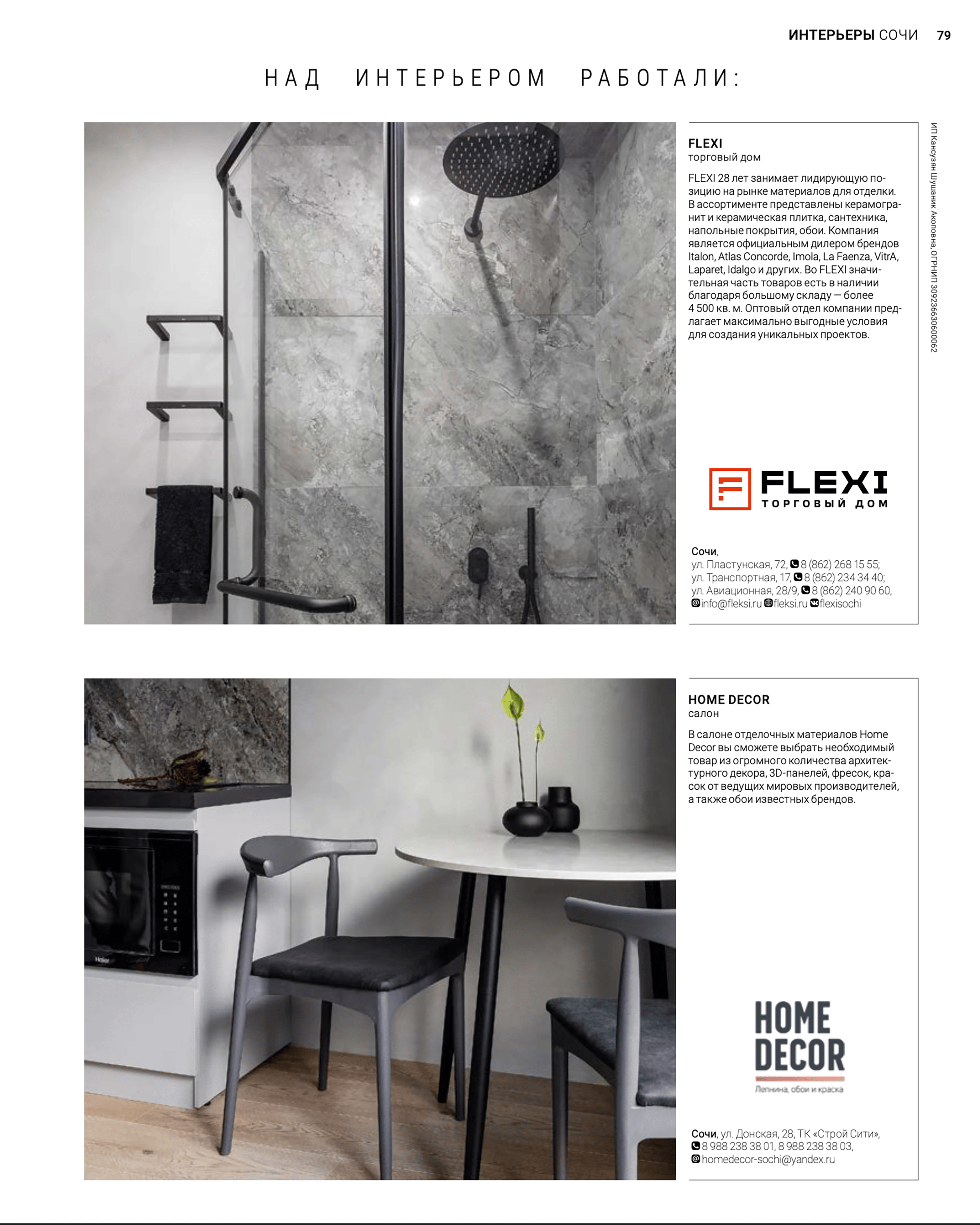 Публикация в журнале HiHome МОНОХРОМНЫЙ ХАРАКТЕР. Интерьерный фотограф Москва