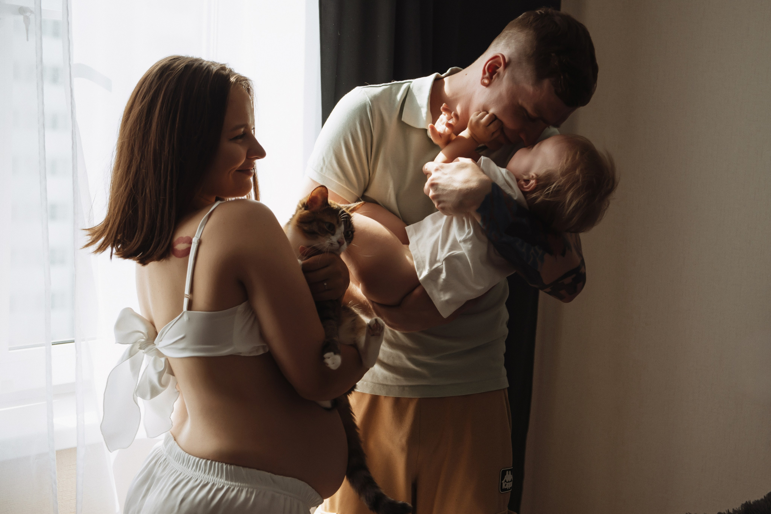 Лев, Ксения, и маленькая Милана. Свадебный, портретный, фотограф беременности в Нижнем Новгороде Алина Зиновьева