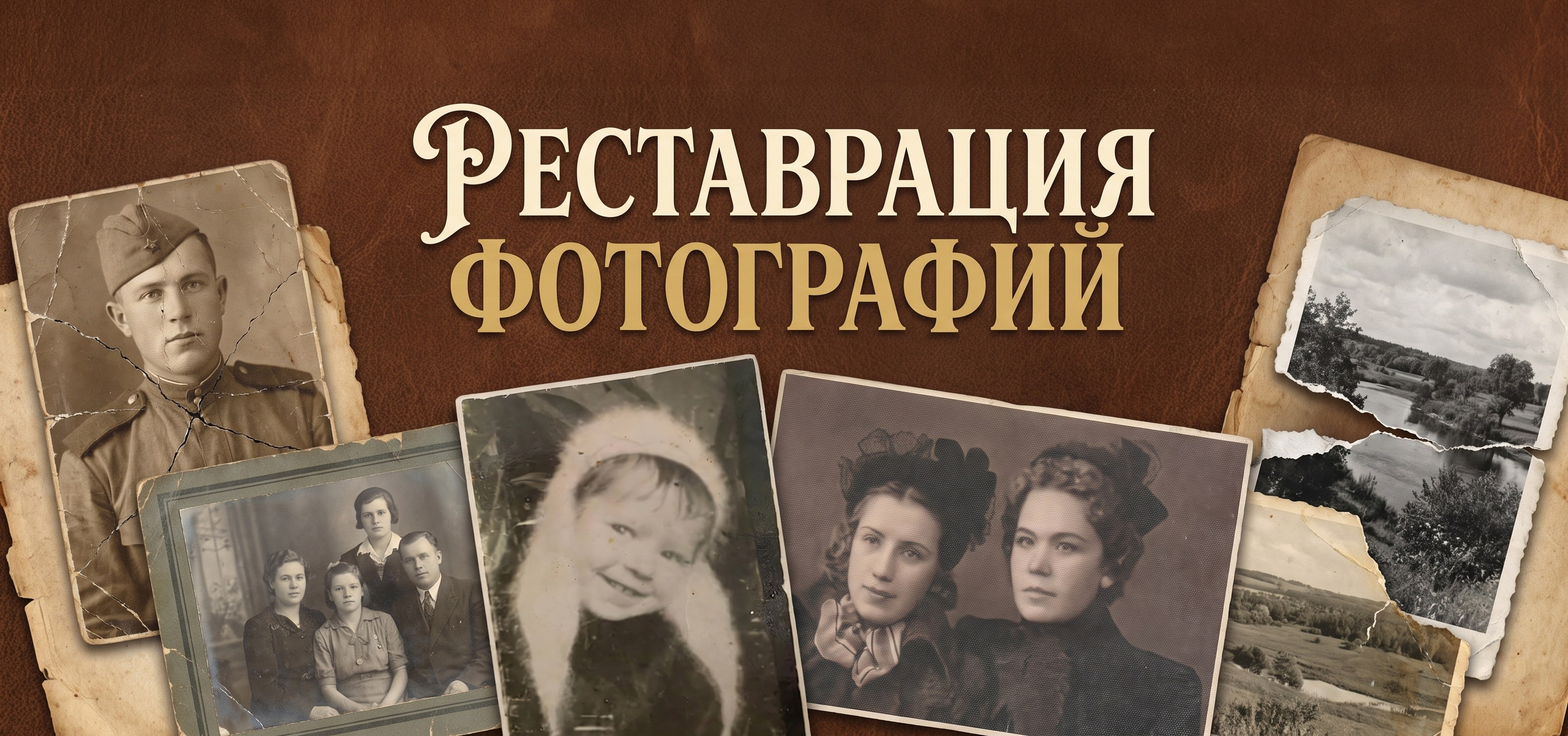 Реставрация фотографий — восстановление изображений и цветокоррекция