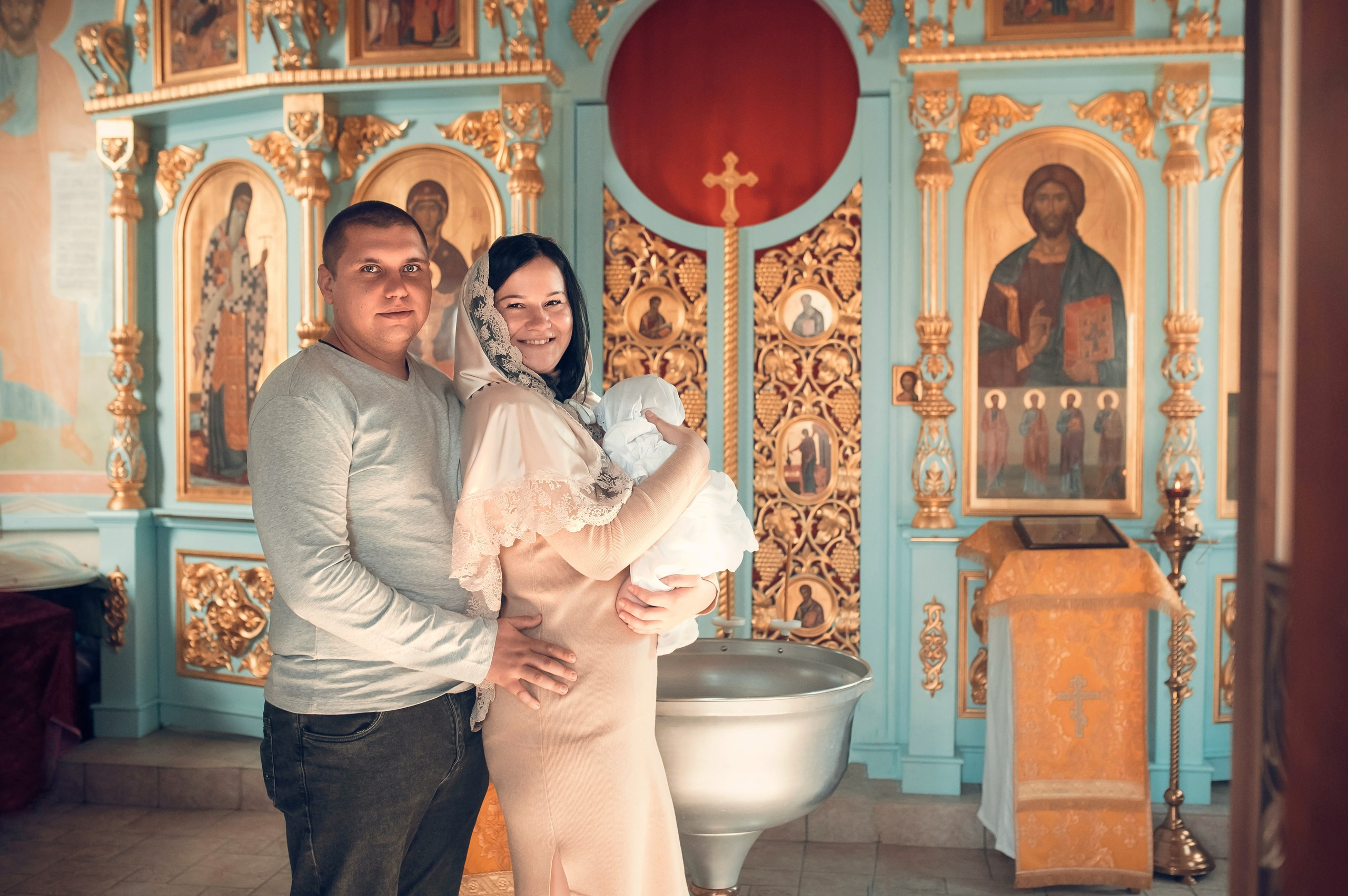 Таинство Крещения Крестовоздвиженский храм. Семейный фотограф Олеся Батурина Рязань