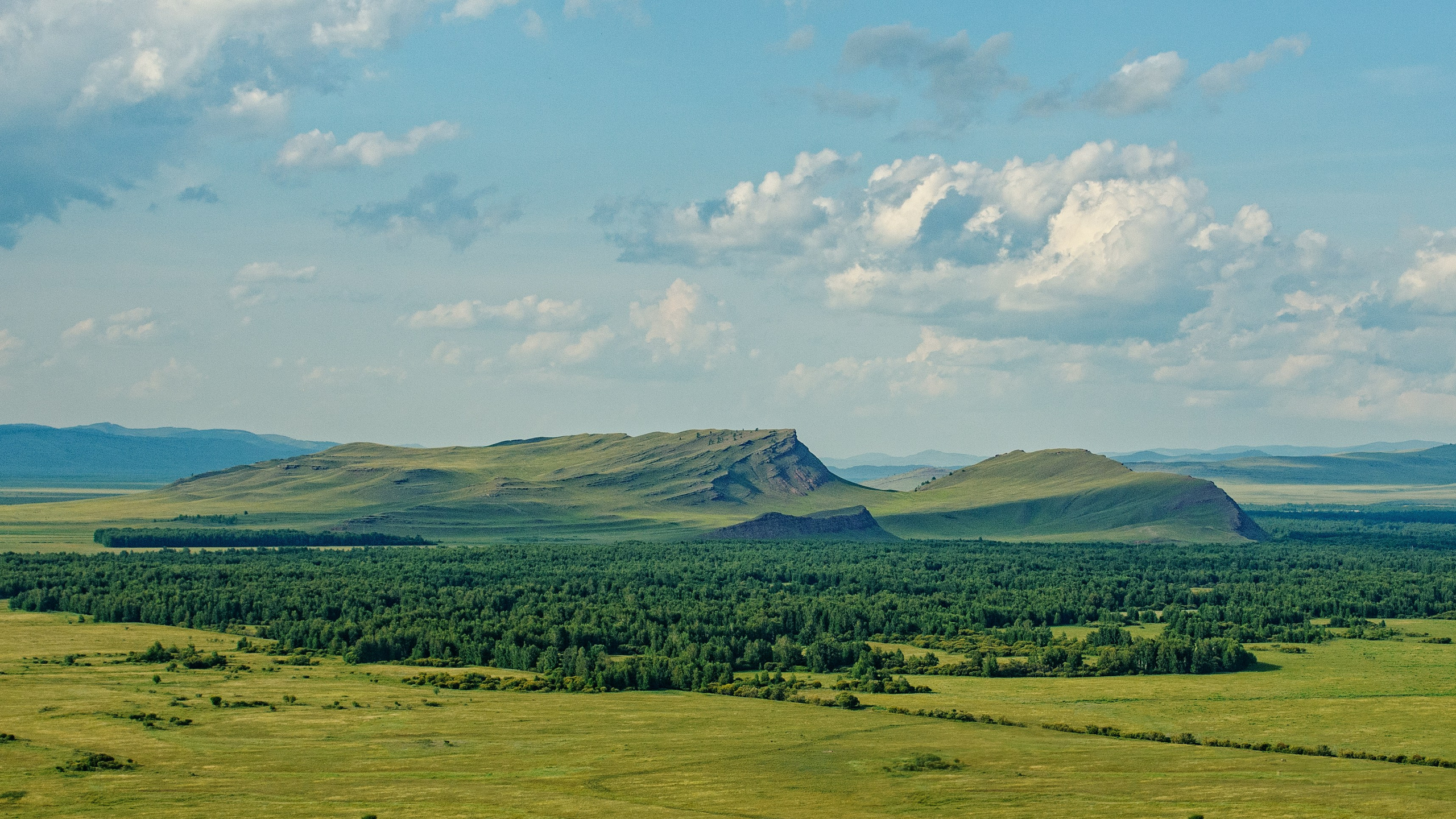 Хакасия с высоты птичьего полета.