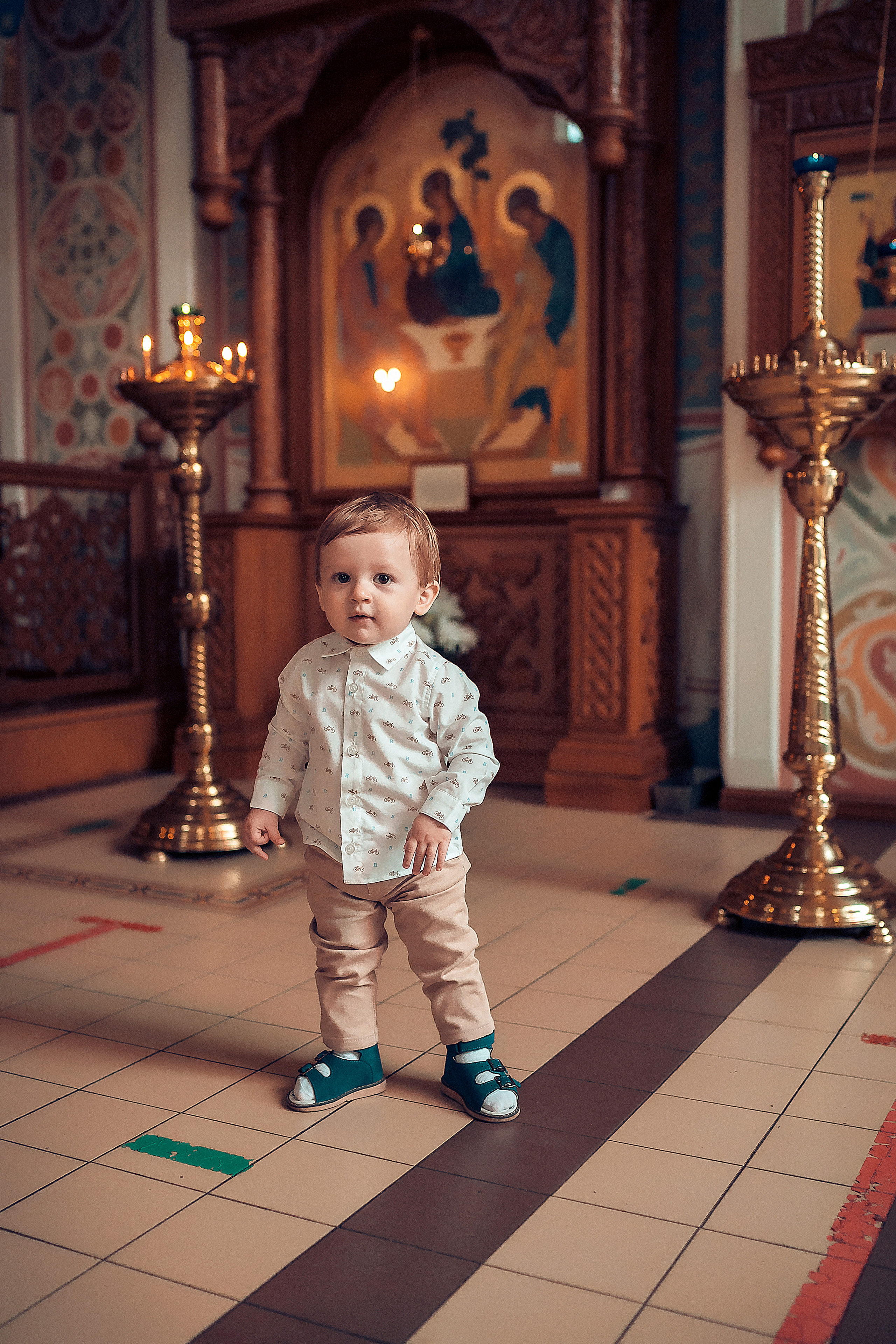 Таинство Крещения Никиты Храм Иоанна Предтечи. Фотограф на Крещение и Венчание в Красноярске Рамазанова Юлия