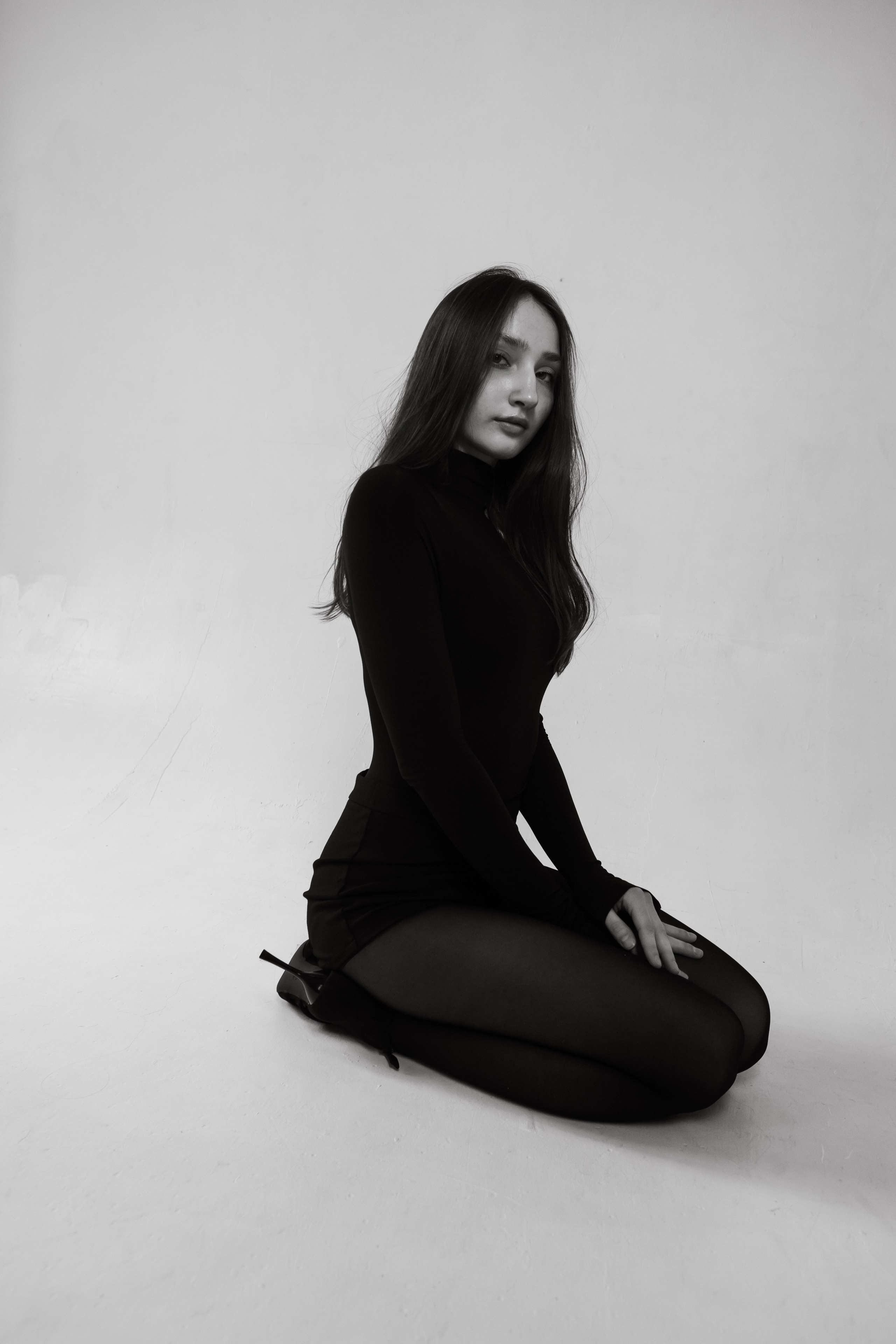 сексуальная фотосессия в чб - студия спб