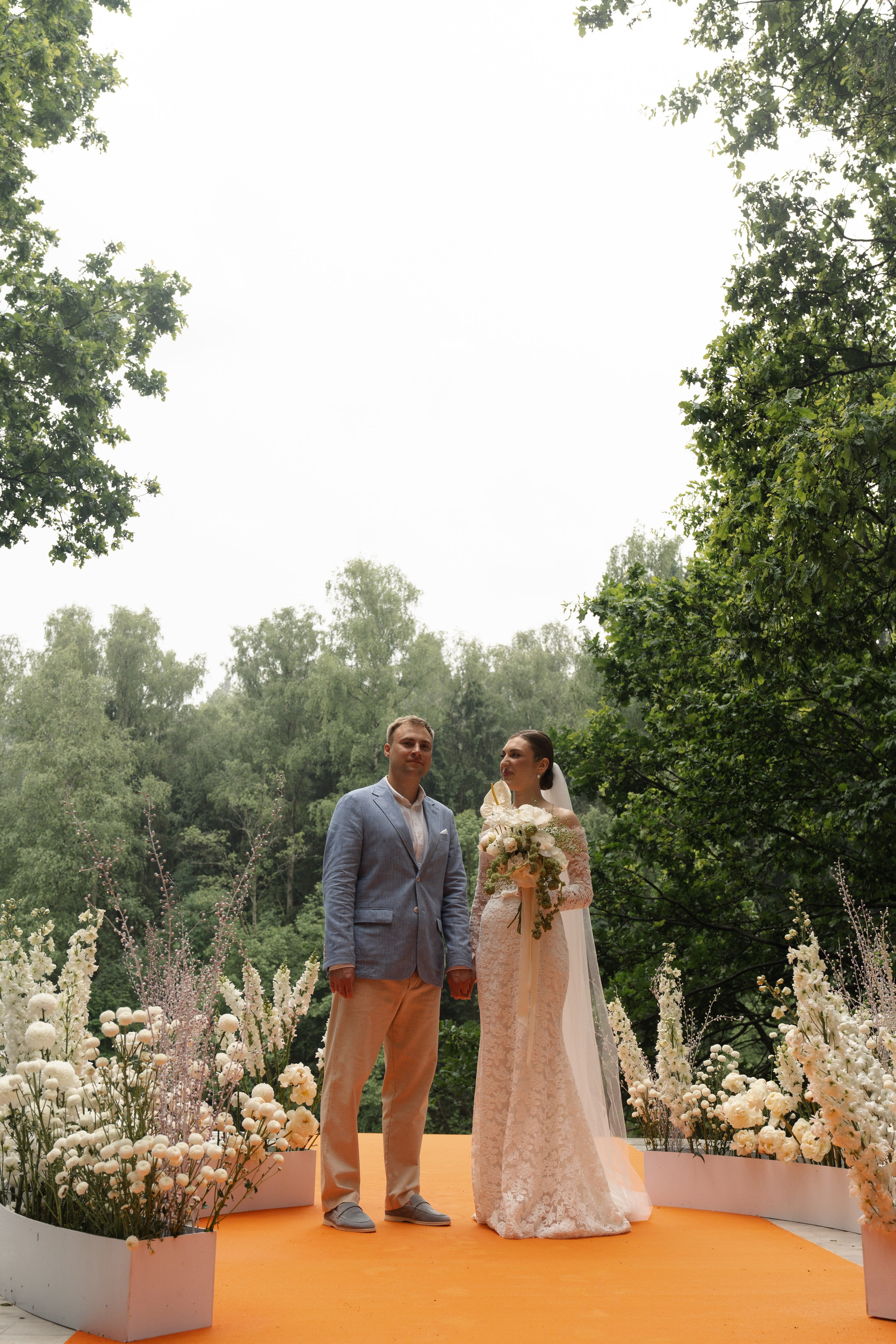 Оранжево-голубое слияние. VENSKAYA WEDDING & EVENT PLANNER