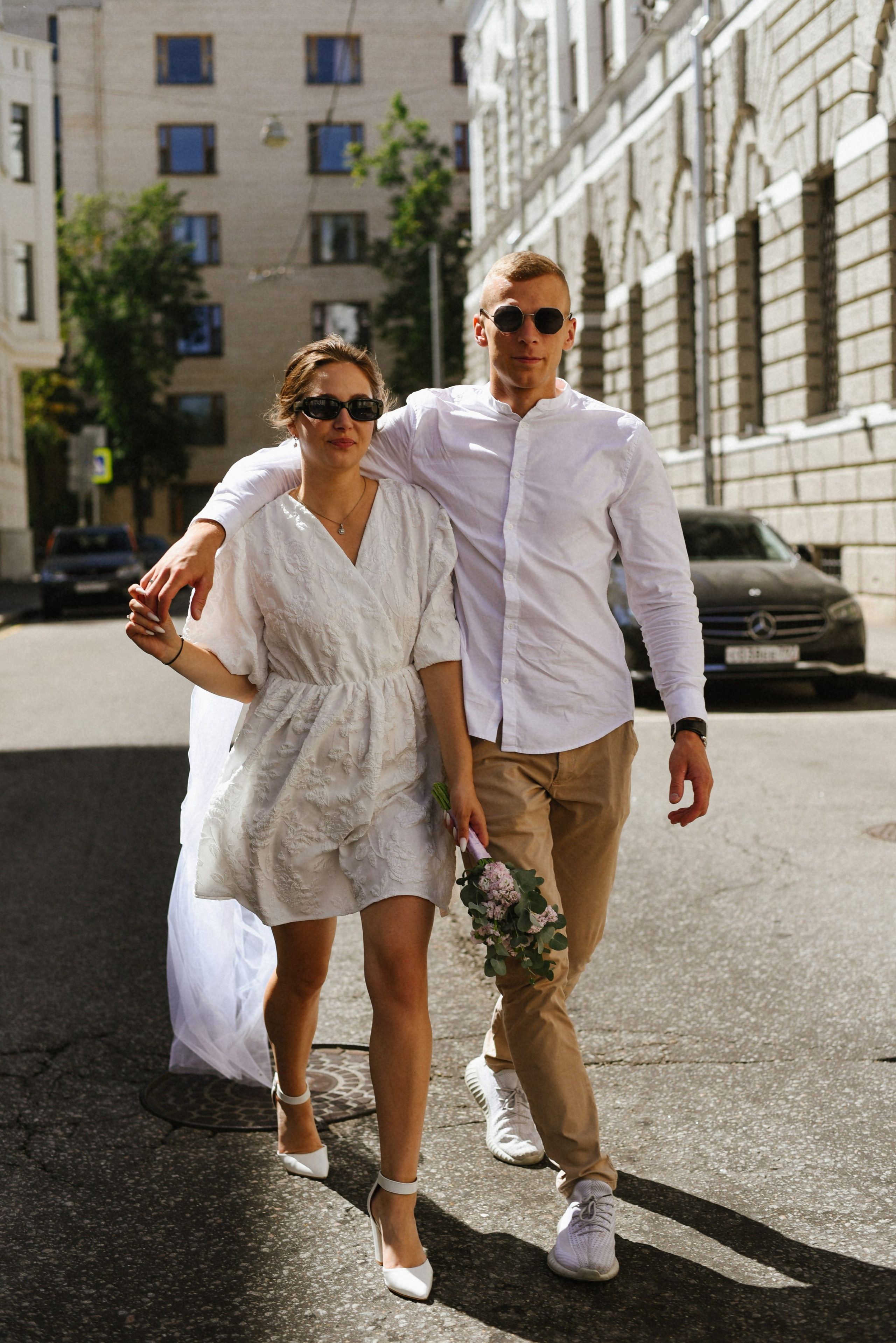 Андрей и Дарья ЗАГС № 4 Свадебная прогулка по городу. Фотограф Лола Волна, город Москва