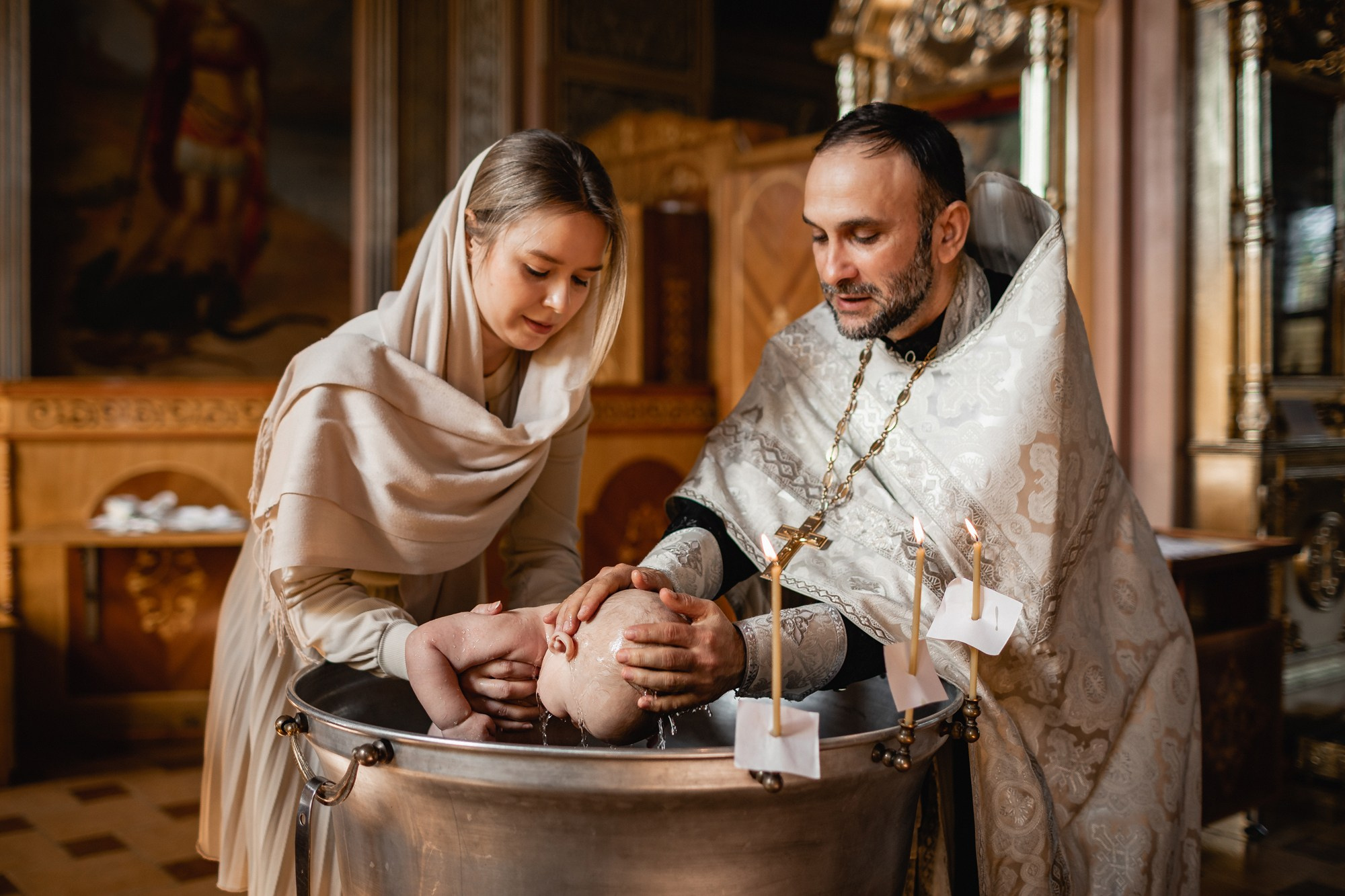 КРЕЩЕНИЕ АРТЕМА (Н. Белого). Семейный фотограф новорождённых в Серпухове Юлия Новикова +79637785957