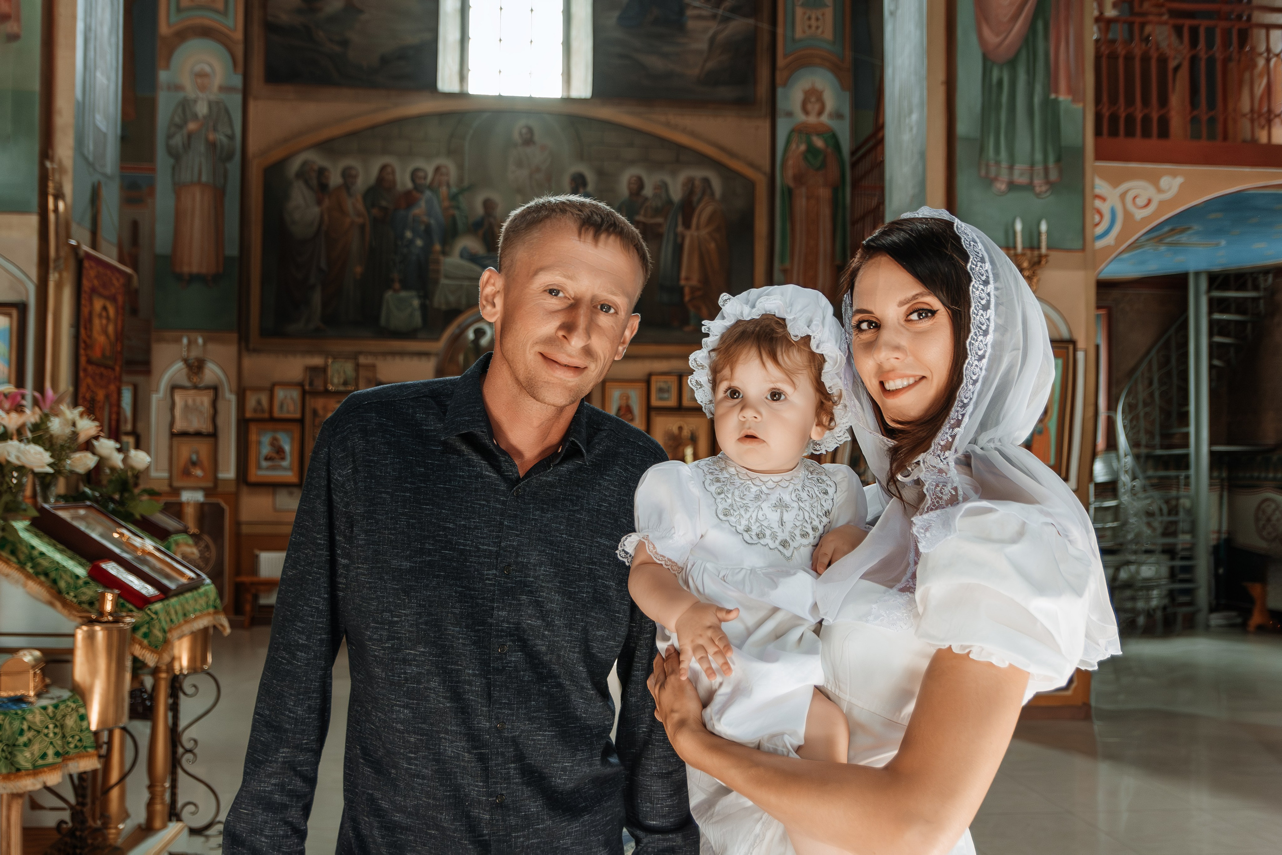 Фотосессия крещения Виктории, Таганрог. Семейный и детский фотограф Кущ Наташа