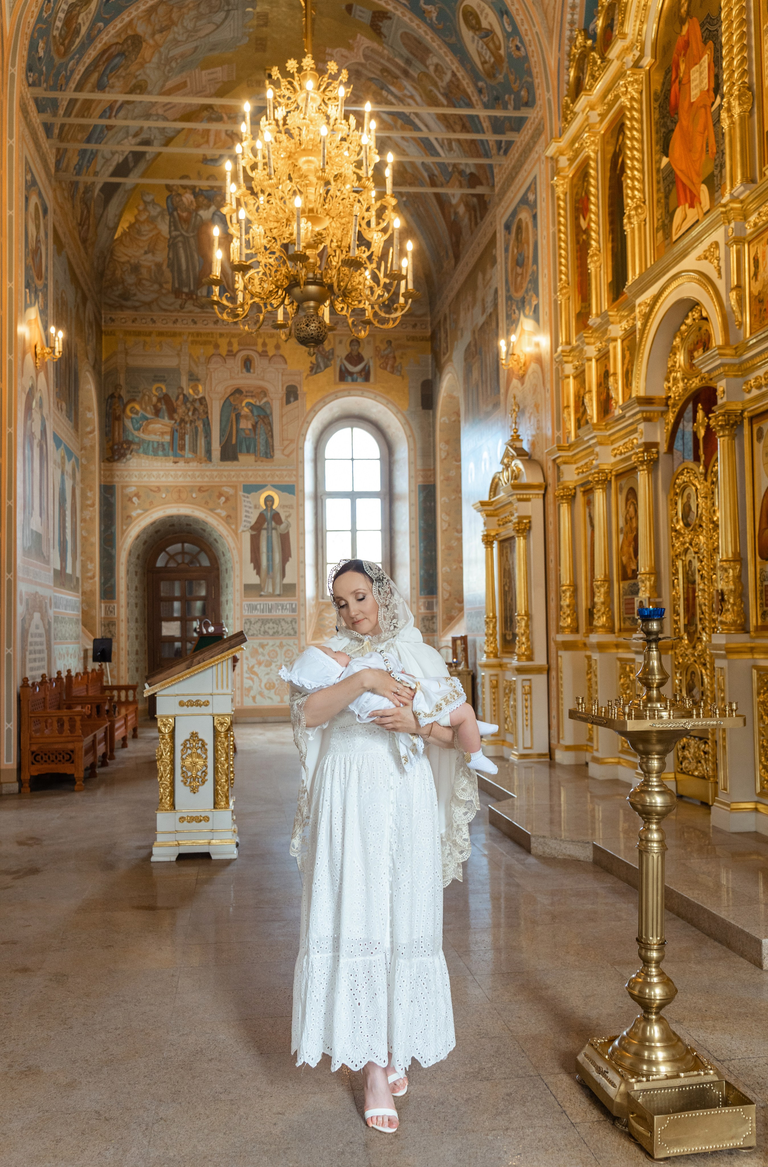 Крещение Есении в Успенском соборе Тульского Кремля. Фотограф на Крещение Тула и Венчание в Туле, детский и семейный фотограф