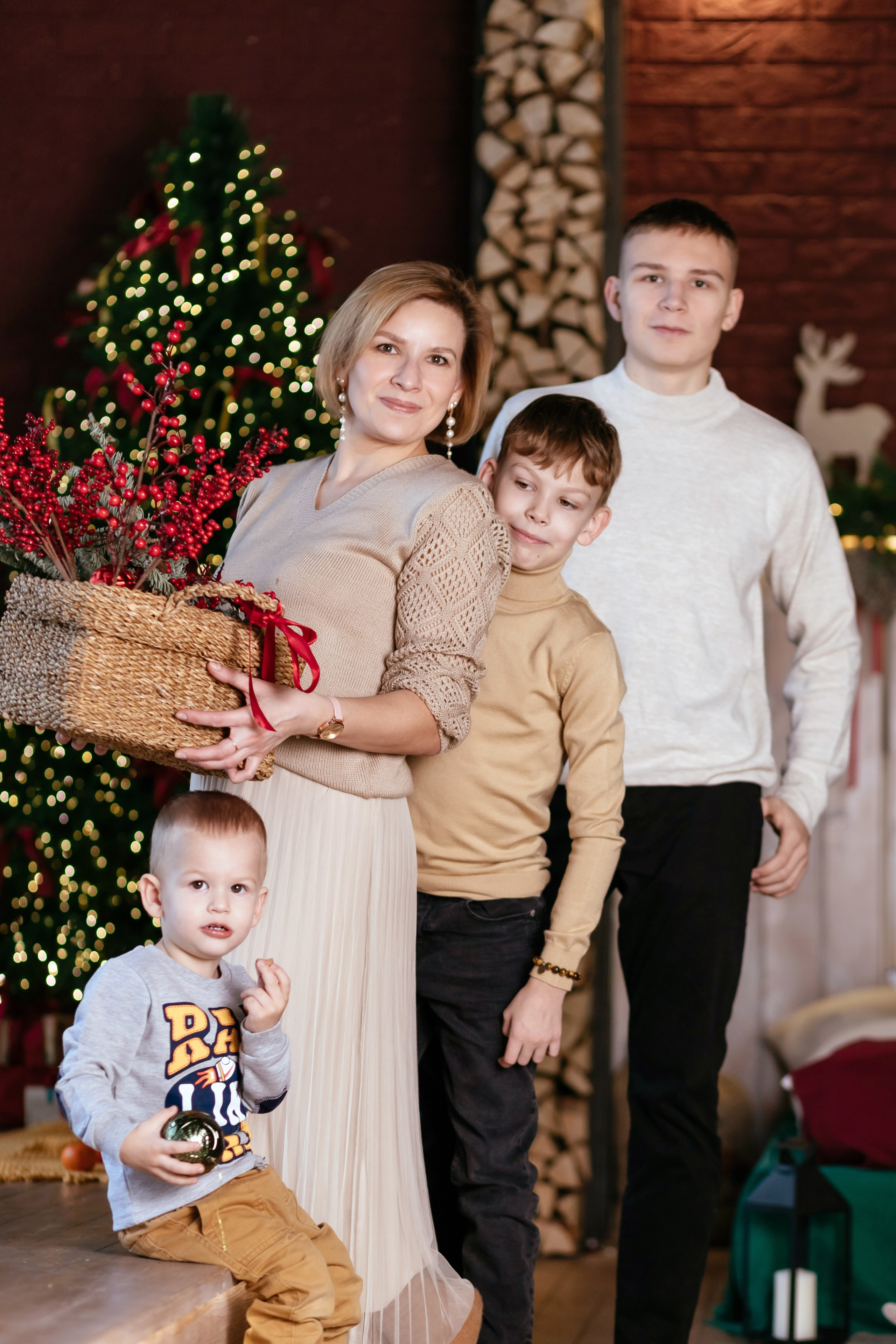 Новогодняя семейная съёмка. EtoStudio. Семейный фотограф в Минске Приболовец Светлана