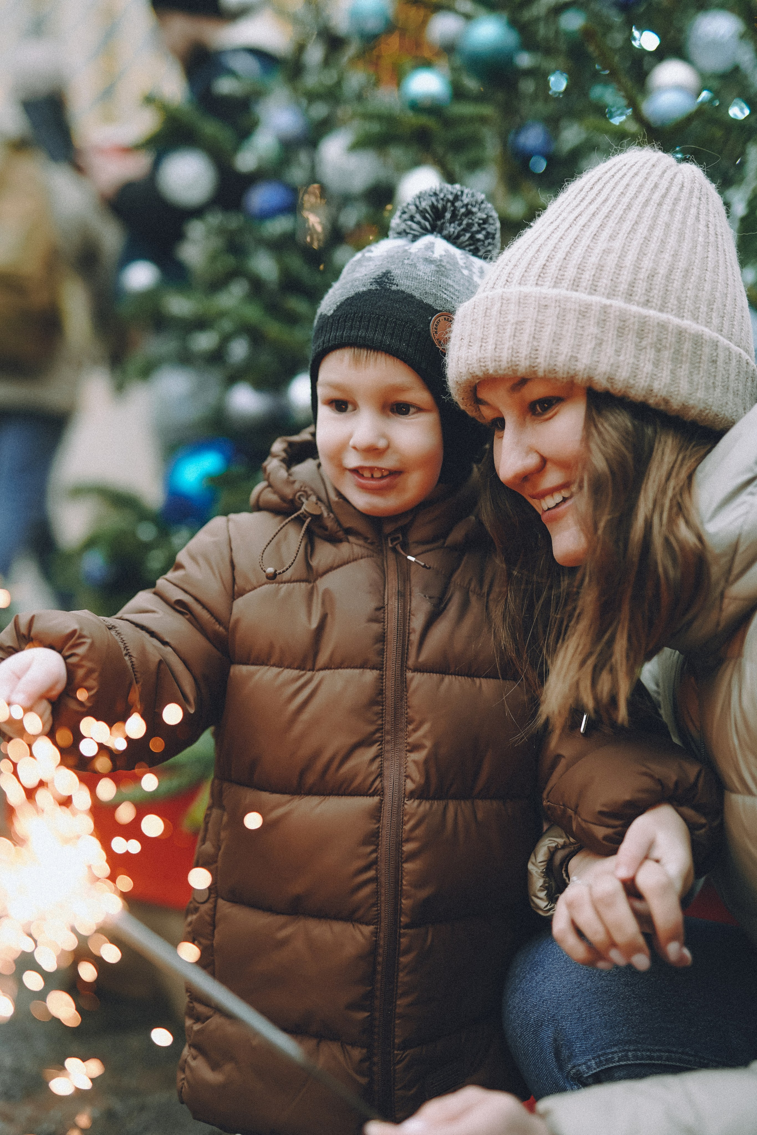 Прогулка по новогодней Москве для Юли, Жени и Вани. Фотограф Наталья Колганова