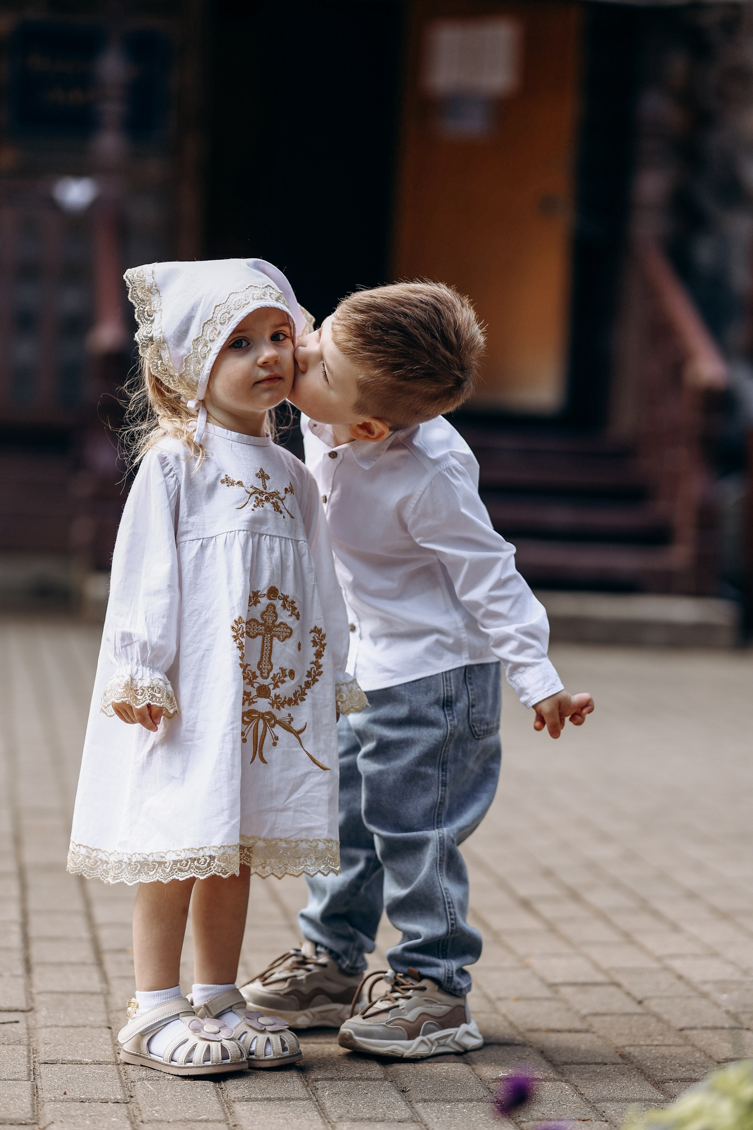 Крещение Ксении. Детский фотограф в Дубне и Кашине Елена Карпушина